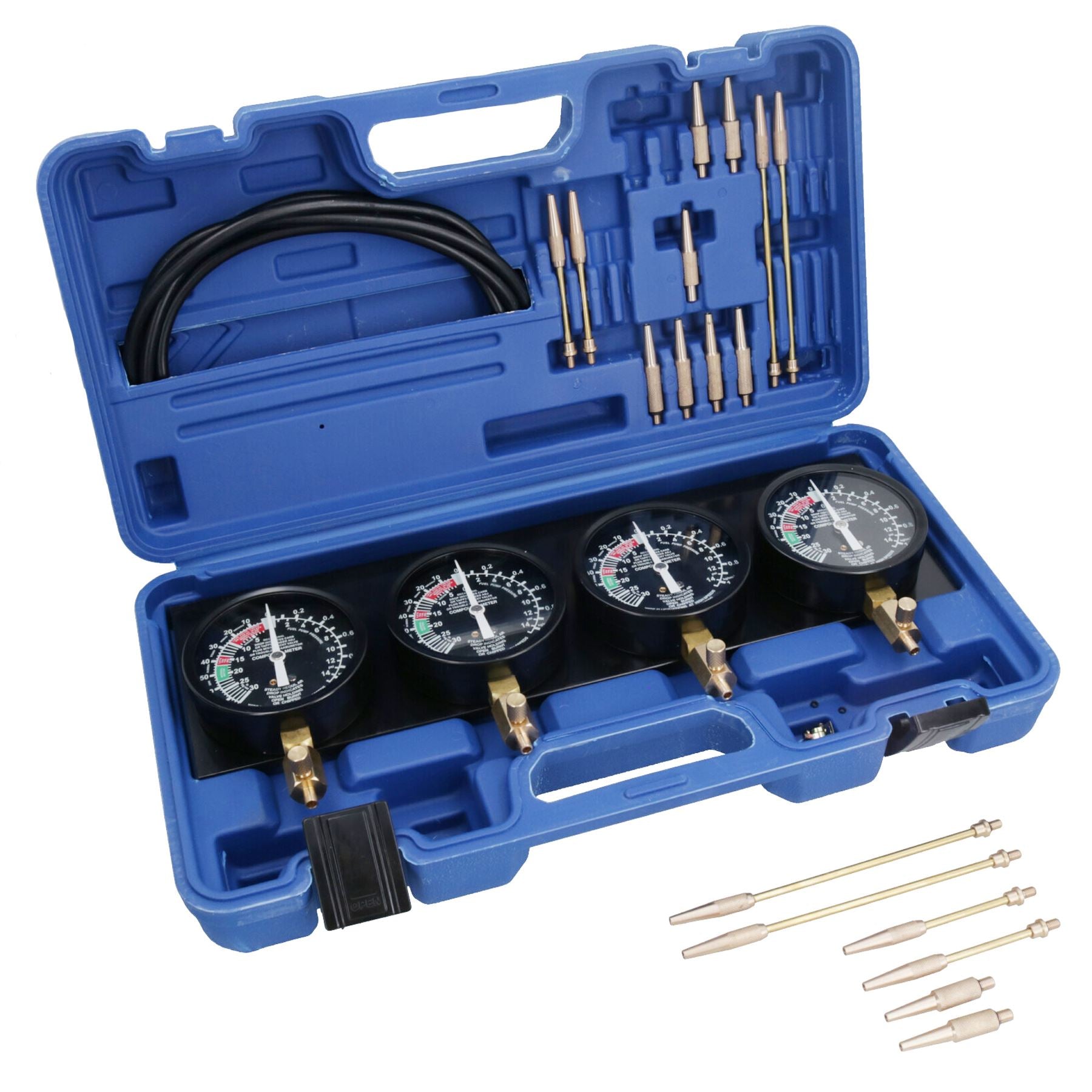Fahrrad Motorrad Vergaser Vakuum Synchronisierer Balancer 4 Messgeräte + Adapter