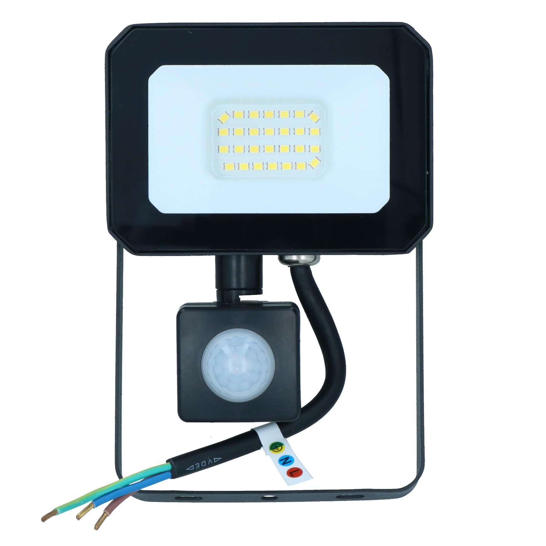 20 Watt LED Mini Floodlight Garden Lighting 1600 Lumens IP65 + Motion Sensor