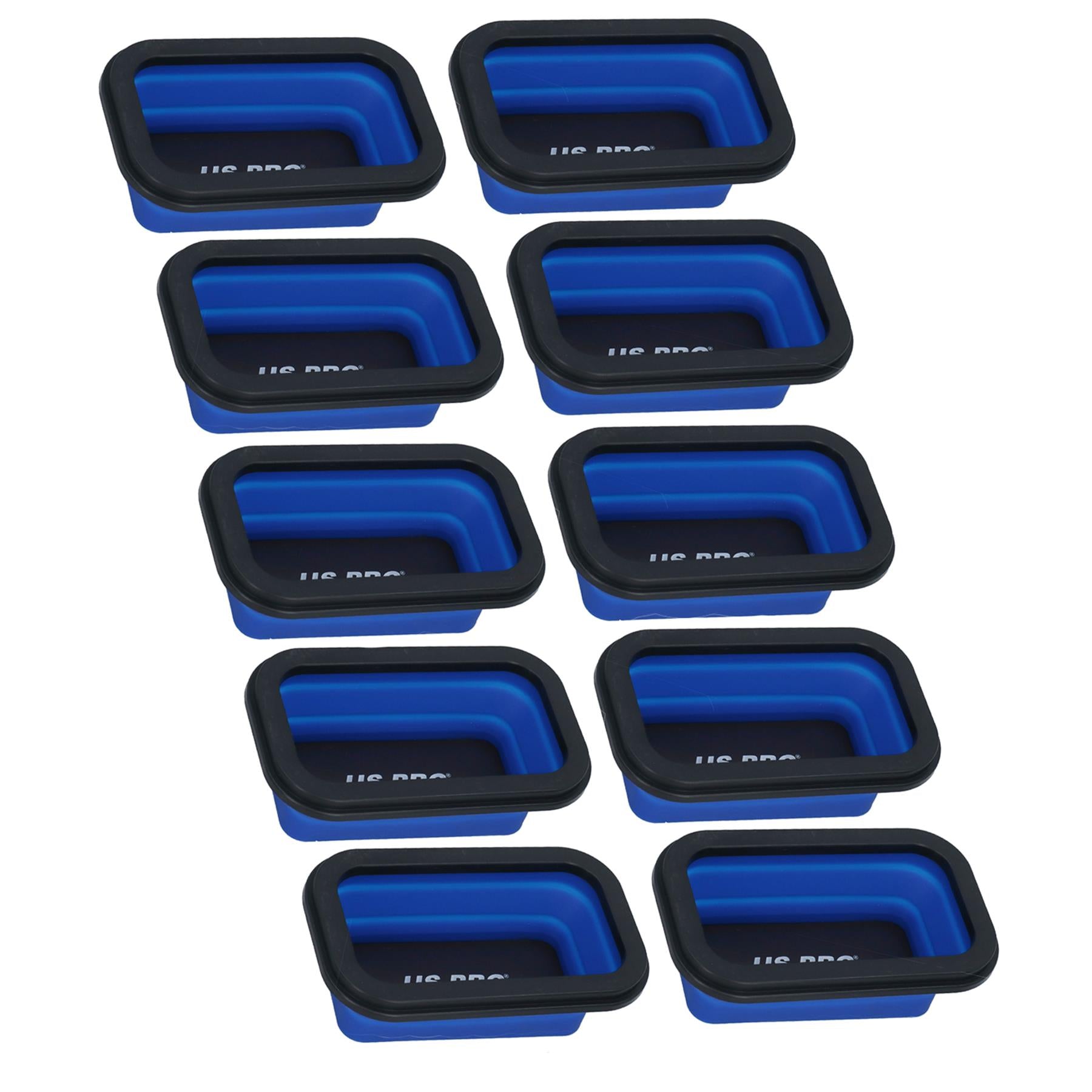 Zusammenklappbarer magnetischer Teilebehälter für Magnetteile, 80 mm x 135 mm