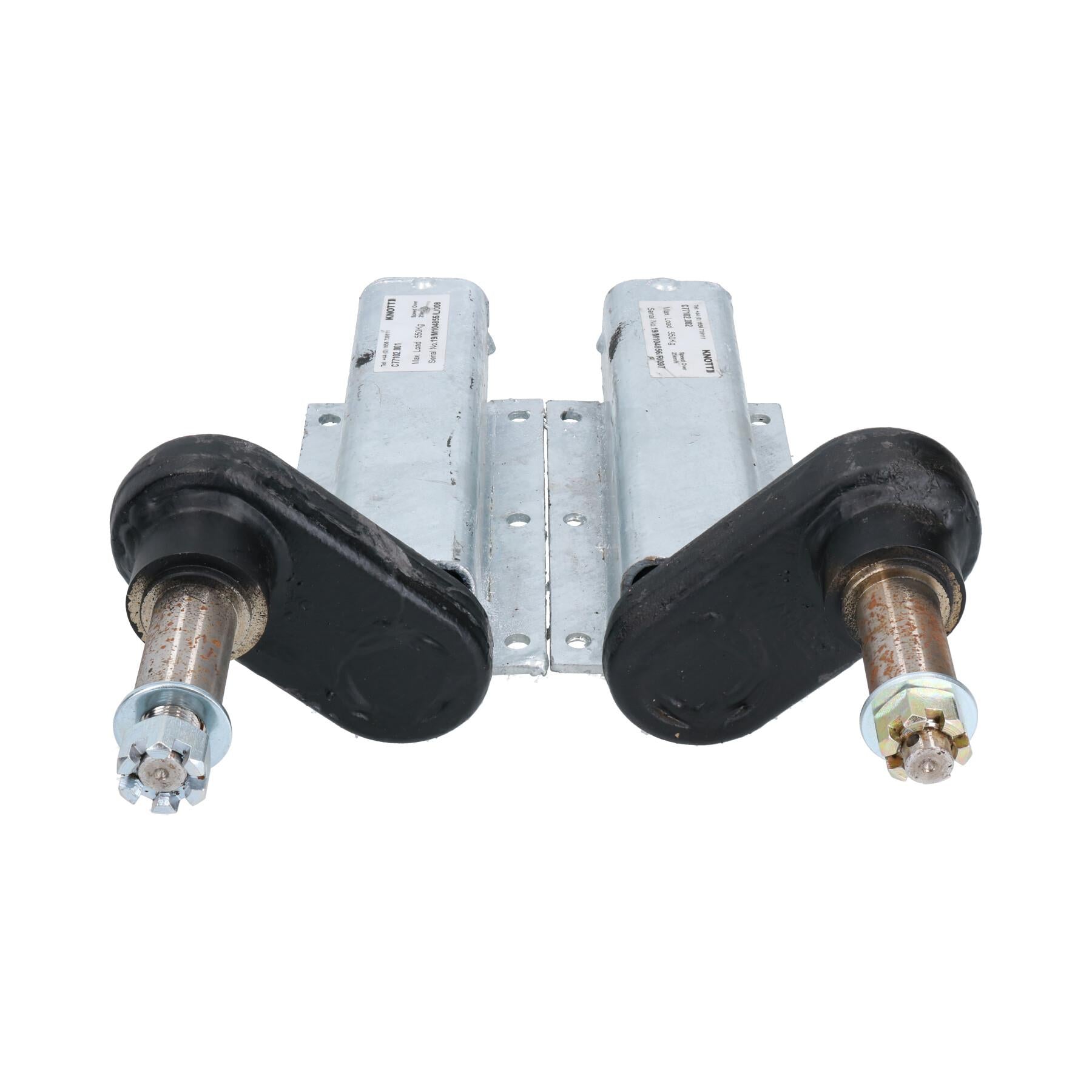 Unités de suspension de remorque de 500 kg Roulement de moyeu 4" PCD 4 goujons Pneu de roue 400x8" 4PLY