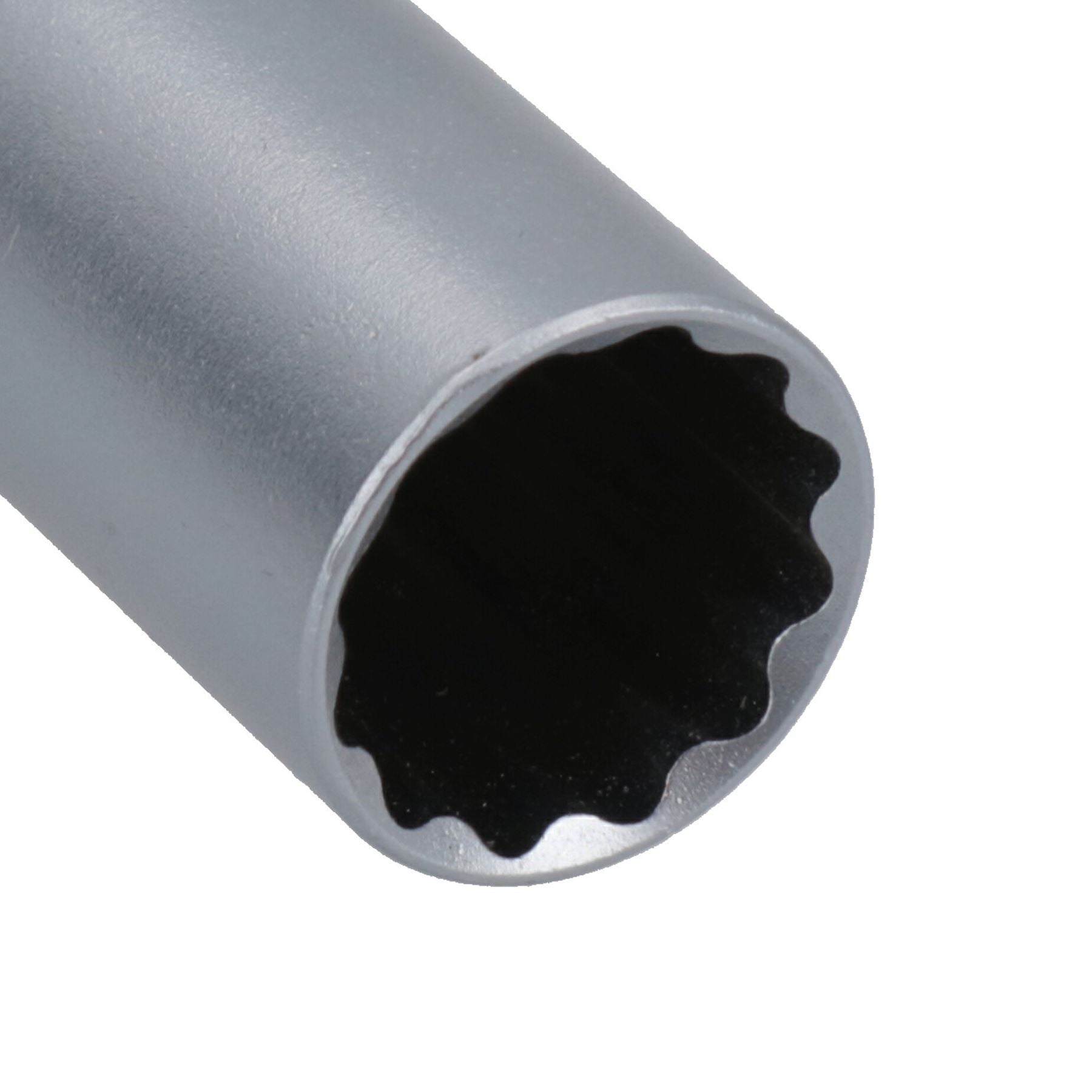 Metrische, dünnwandige Zündkerzenstecker 14 mm, 16 mm + 18 mm, 12-kant, Doppelsechskant, 3-tlg.