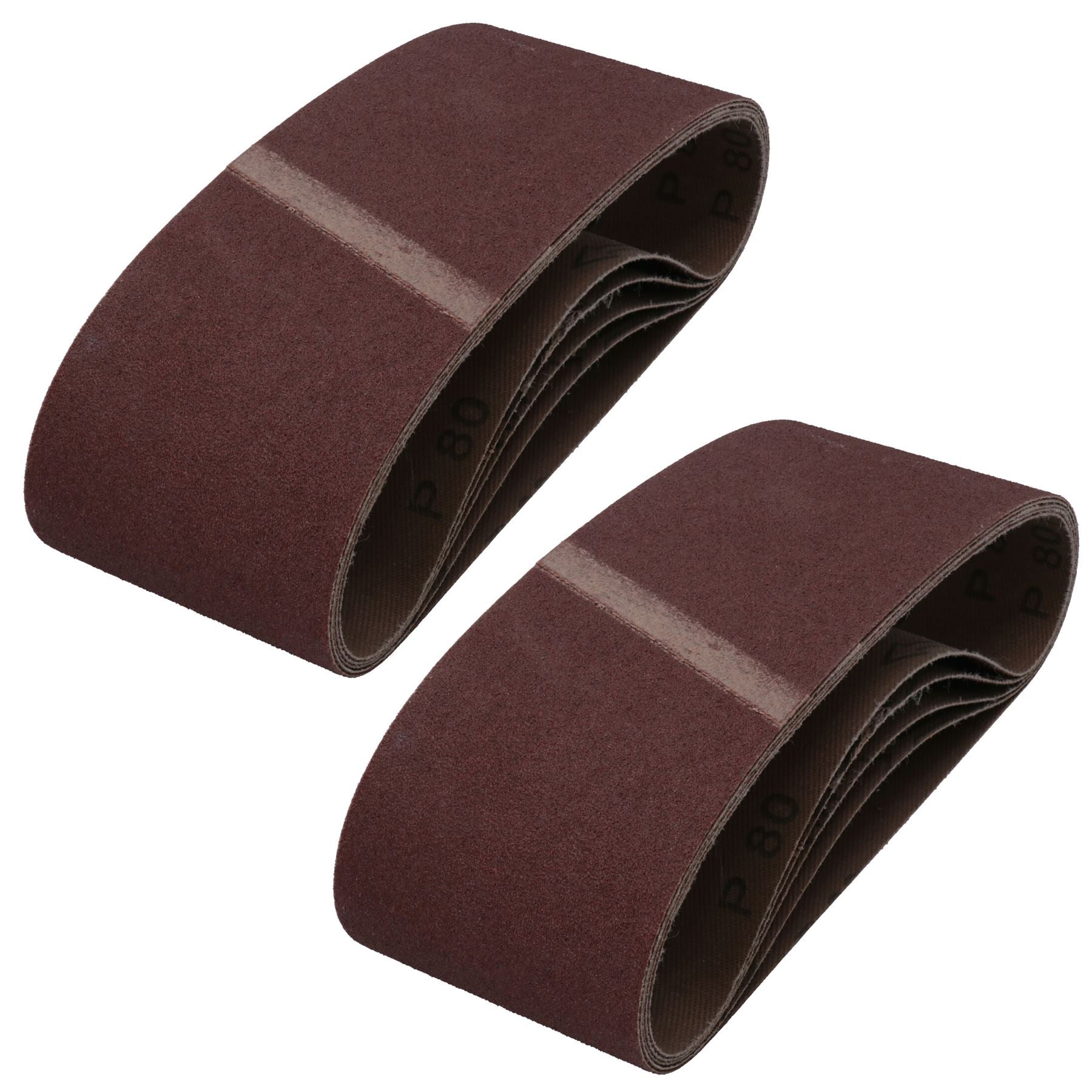 Disques abrasifs pour ponceuse à bande, grain mixte 40, 60, 80, 120, 75 mm x 457 mm