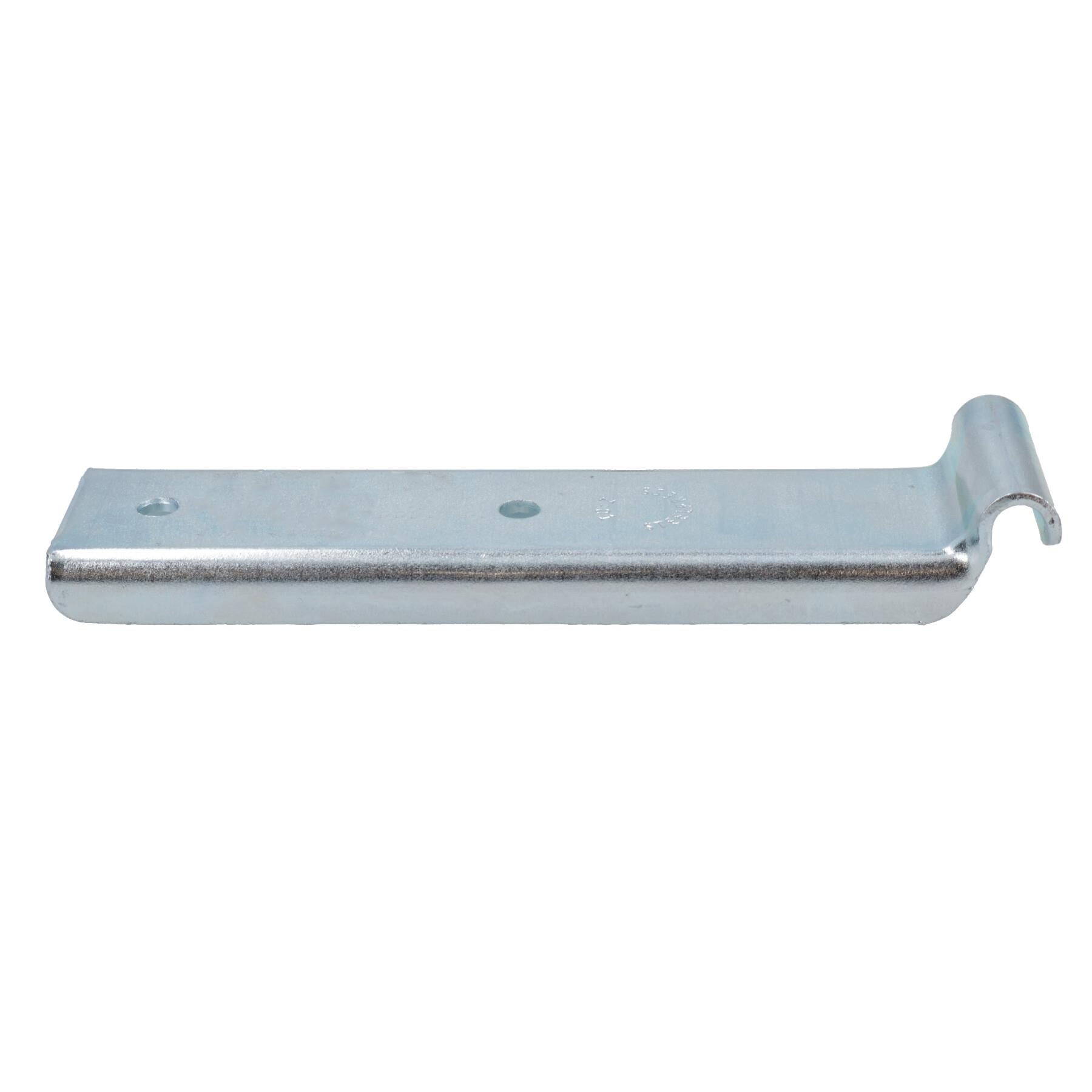 Anhänger-Haltehaken, lang, über der Mitte verriegelbar, 126 mm x R3,5, 280 kg Tragkraft