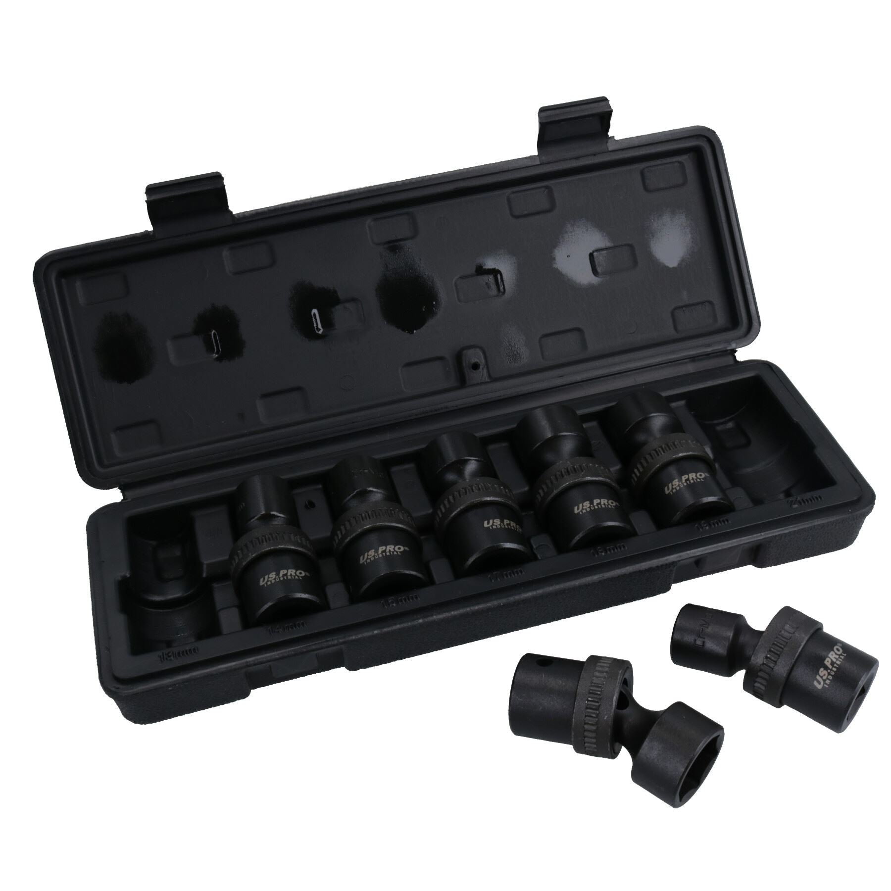 Douilles à chocs pivotantes et peu profondes métriques à entraînement de 1/2 po 13 – 21 mm 7 pièces 6 pans