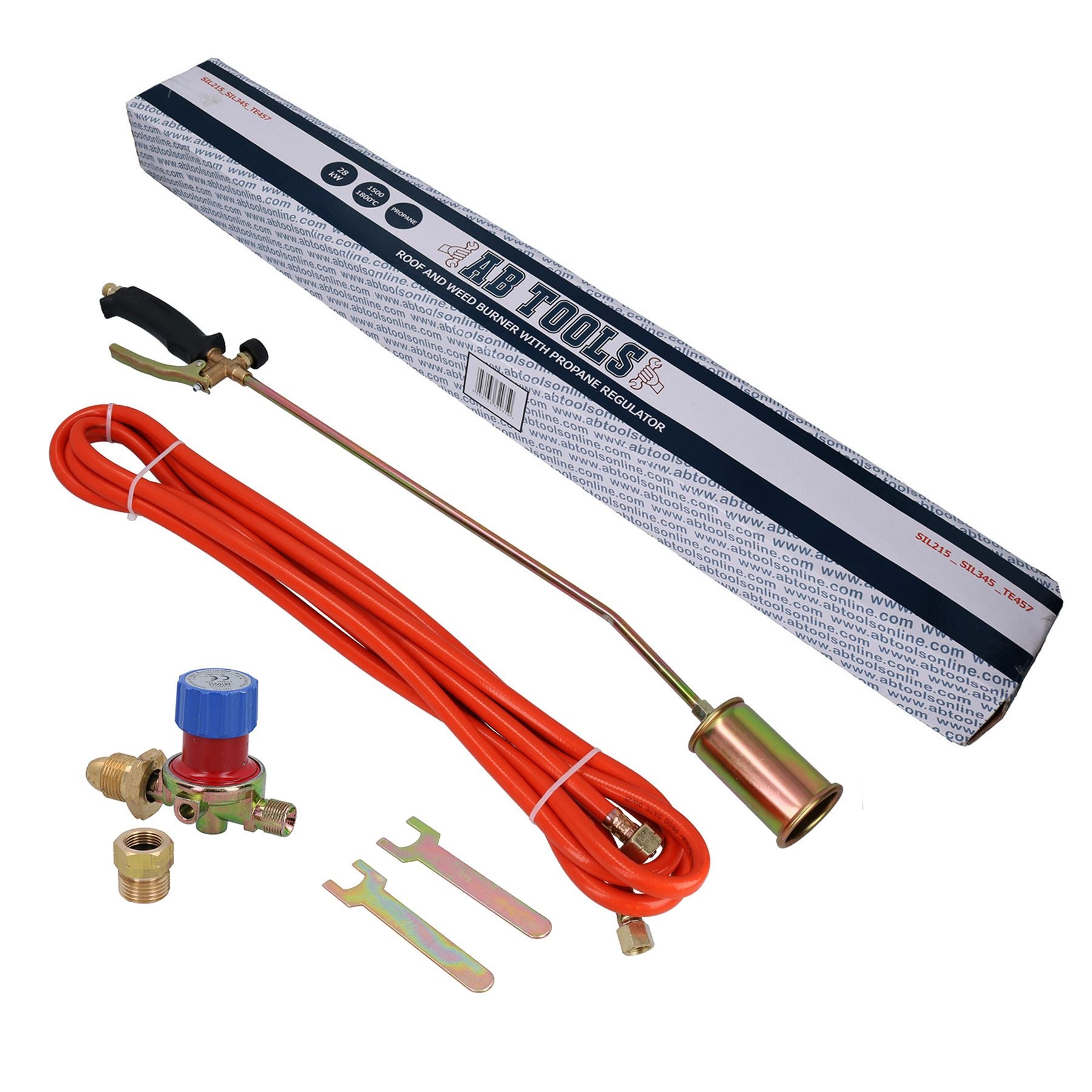 Gasbrenner, 5 m Propanschlauch, Dachdecker, Klempner, Unkrautregler, Garten