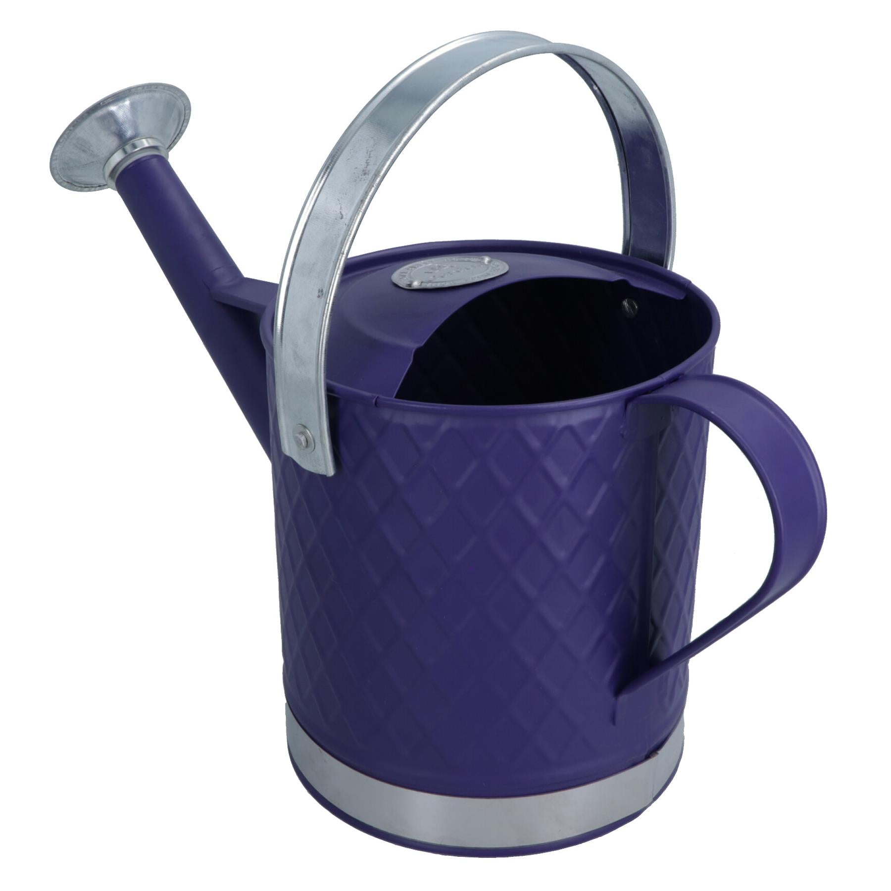 3L Watering Can Purple Steel Metal Water Greenhouse Garden Plants Home