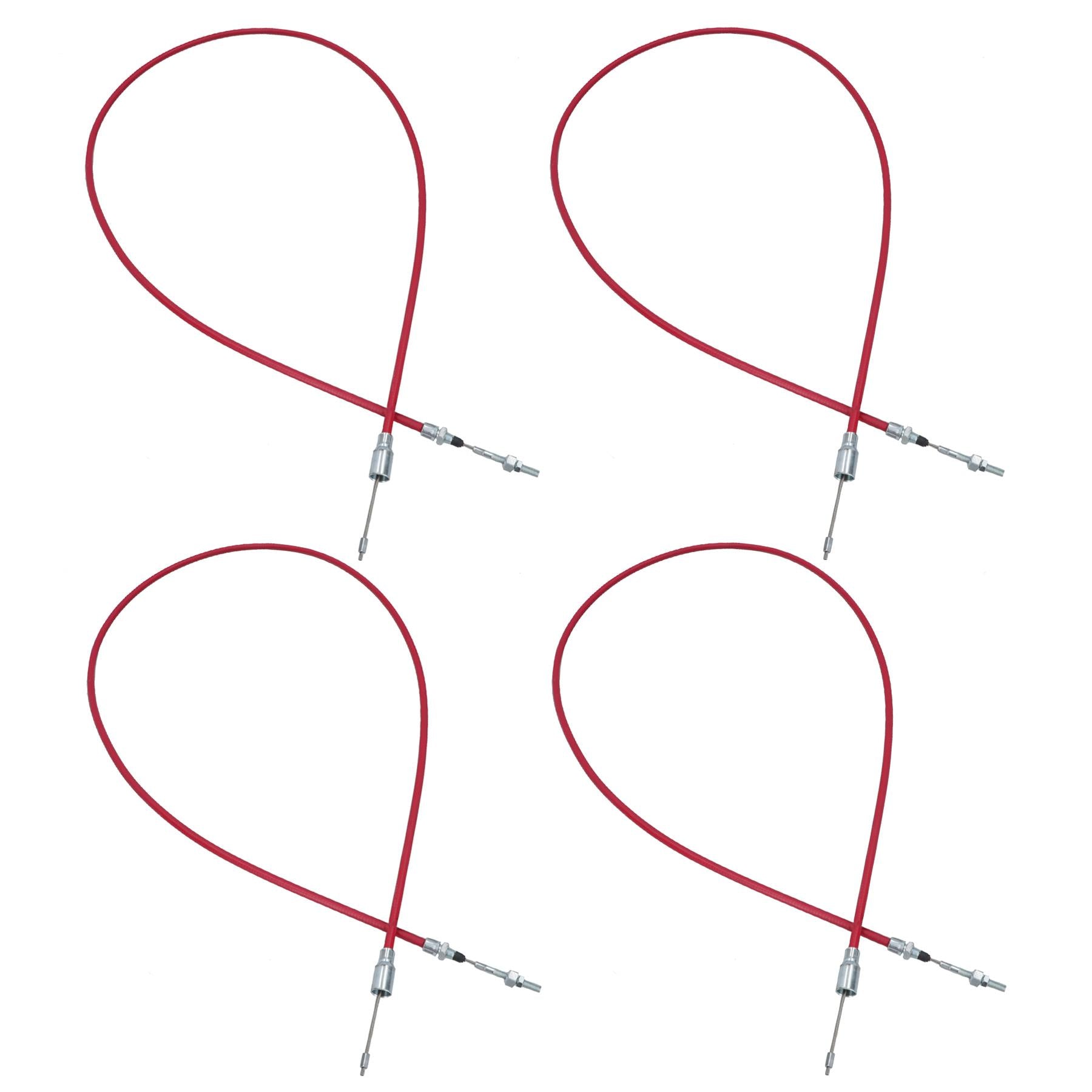Knott Style Stainless Steel Brake Cables 1830mm – 2040mm for Ifor Williams PO146 4pc