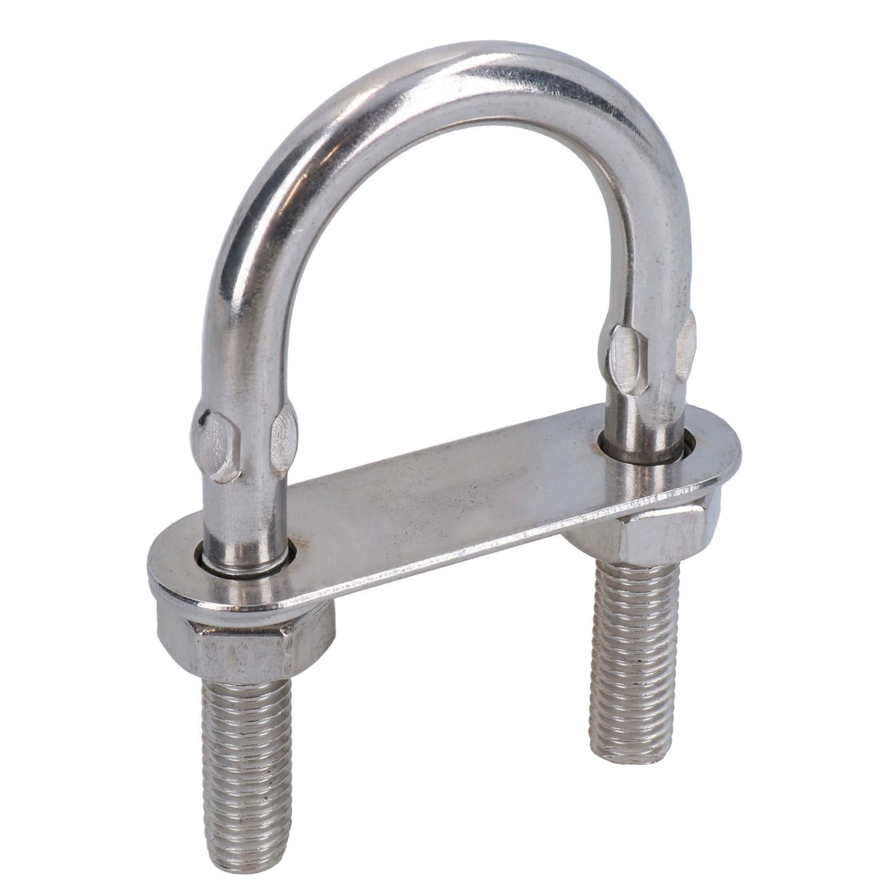 Boulons en U / Boulons en N M10 40 mm x 82 mm en acier inoxydable de qualité marine pour remorque de bateau
