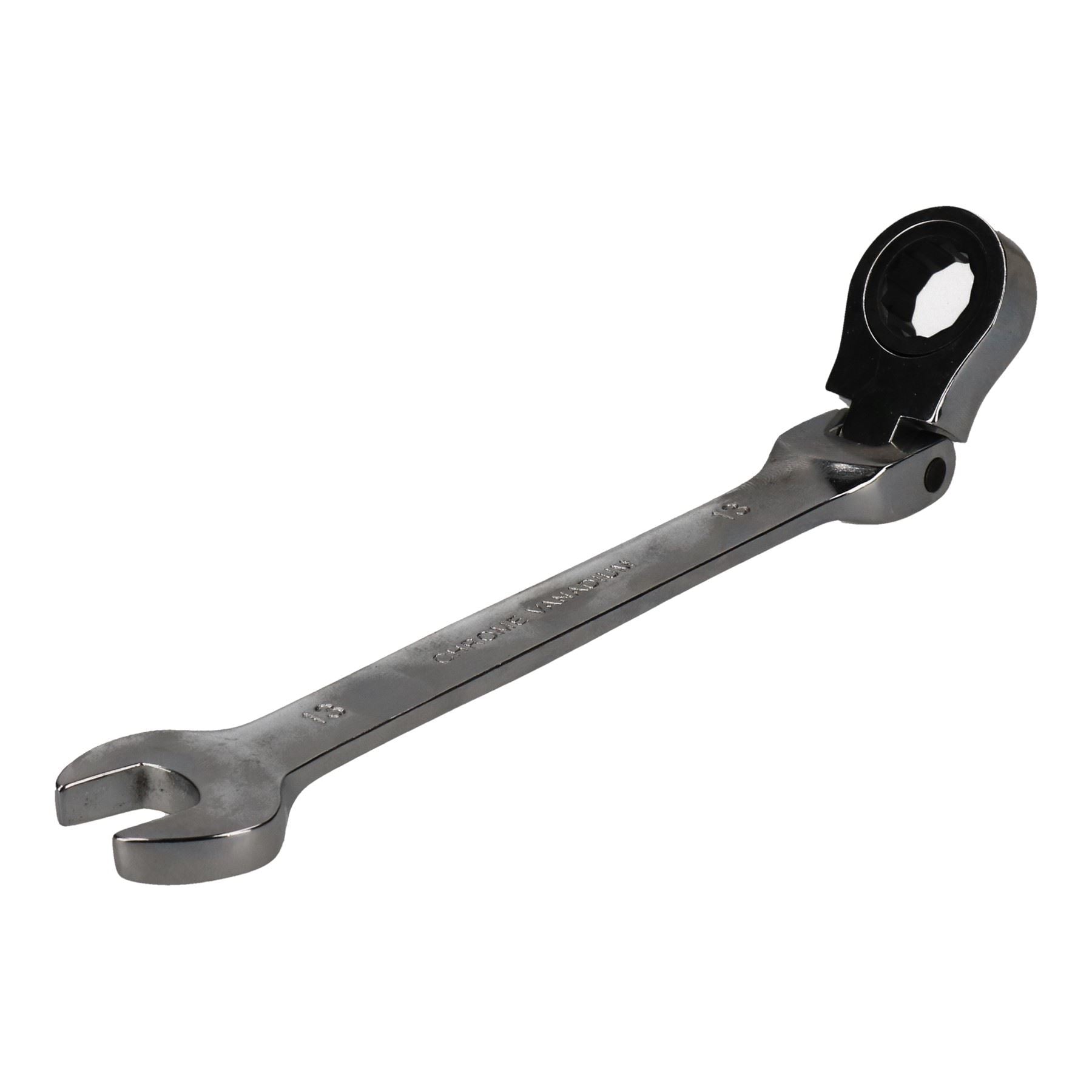 Clé mixte à cliquet flexible de 13 mm, clé métrique à 72 dents, extrémité ouverte