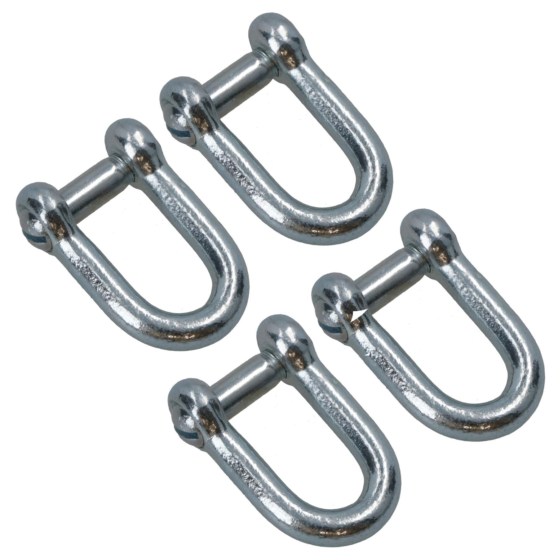 Galvanised D Shackle 6mm with Countersunk Pin Chain Link Chandlery