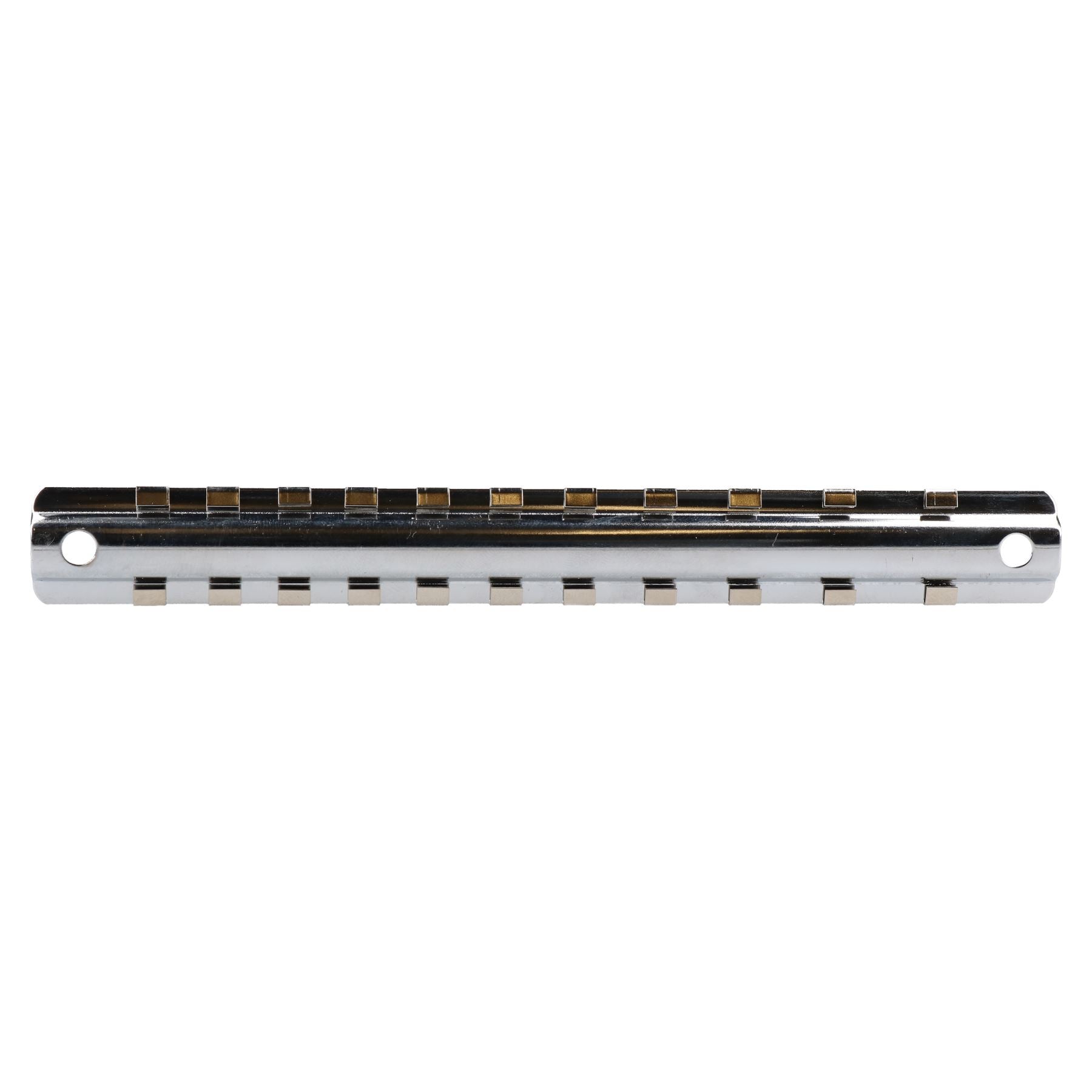 1/4"-Antrieb, niedriges Profil, metrische Steckschlüsseleinsätze, 5 mm – 14 mm, 11-tlg., 12-seitig, Doppelsechskant, auf Schiene