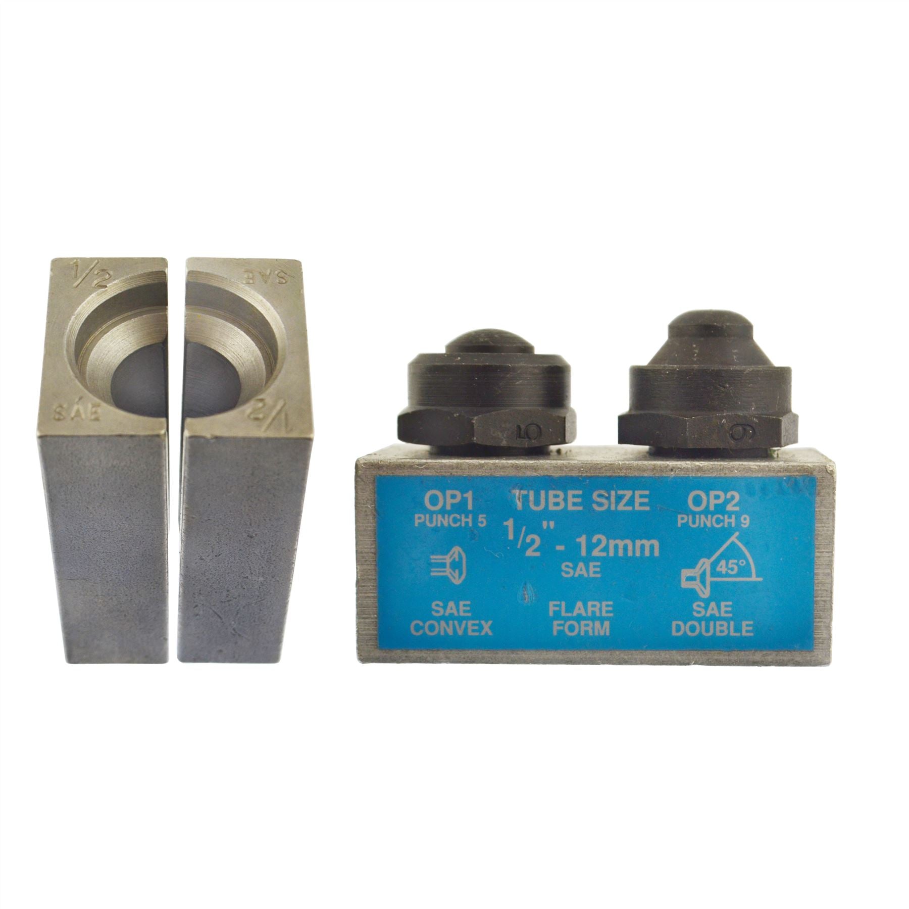 Outil d'évasement de conduite de frein SAE 1/2" Poinçon et matrice simple/double FL06