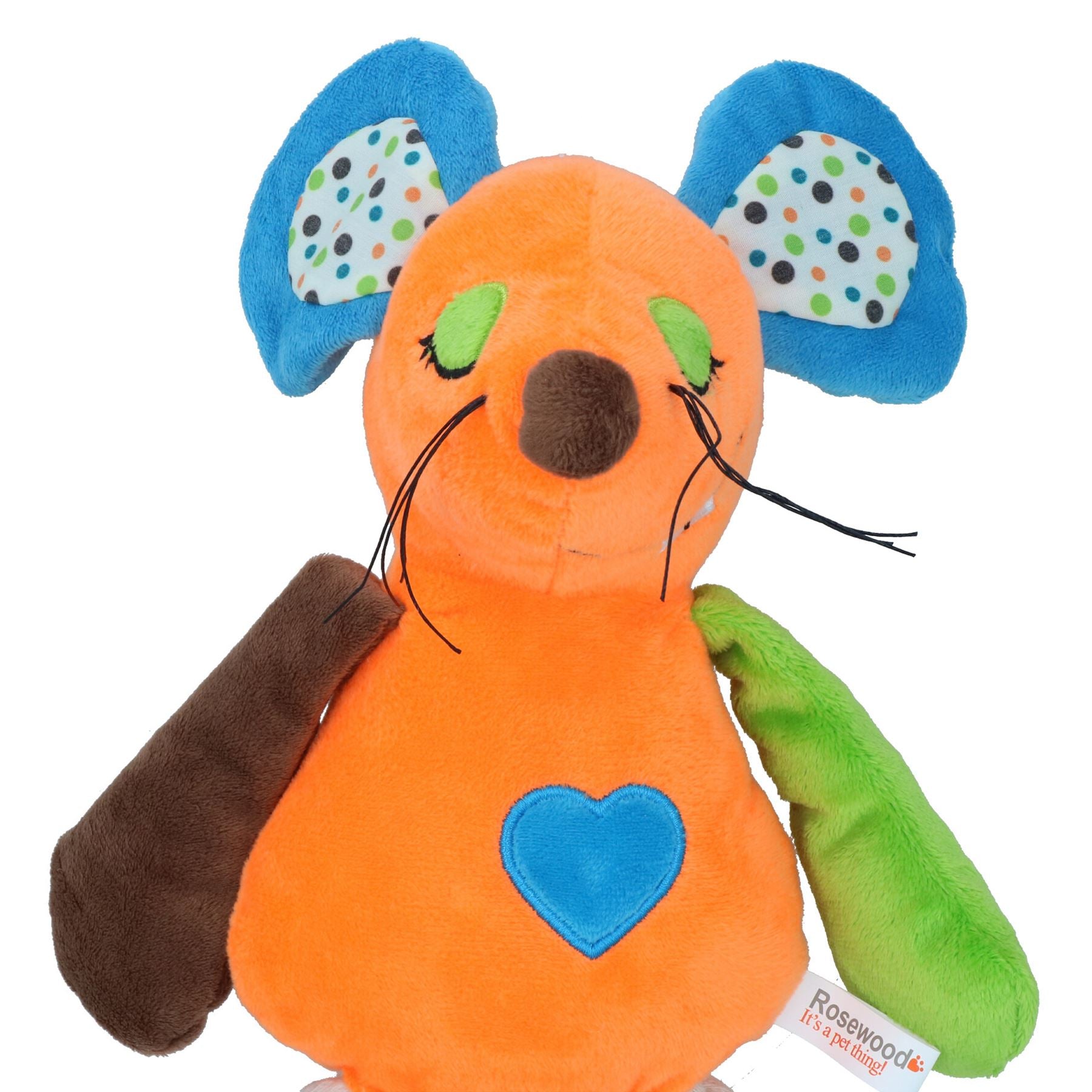 Millie Maus Teddy Medium Seil Weiches Plüsch Spiel Hundespielzeug mit Quietsch