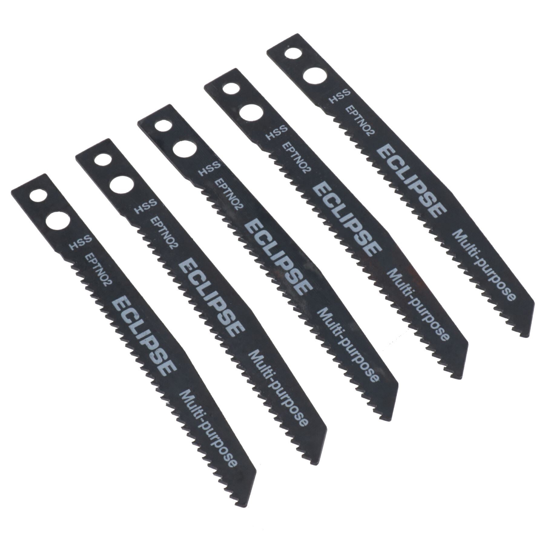 50pc EPTN02 HSS Eclipse Jigsaw Blade 2.5 - 6mm Cutting 1.8mm Tooth Spacing Medium-Thick