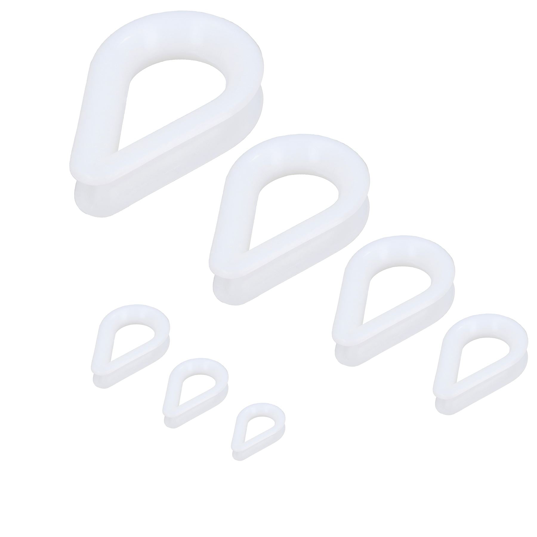 Cosses d'épissure de corde en nylon blanc pour bateau