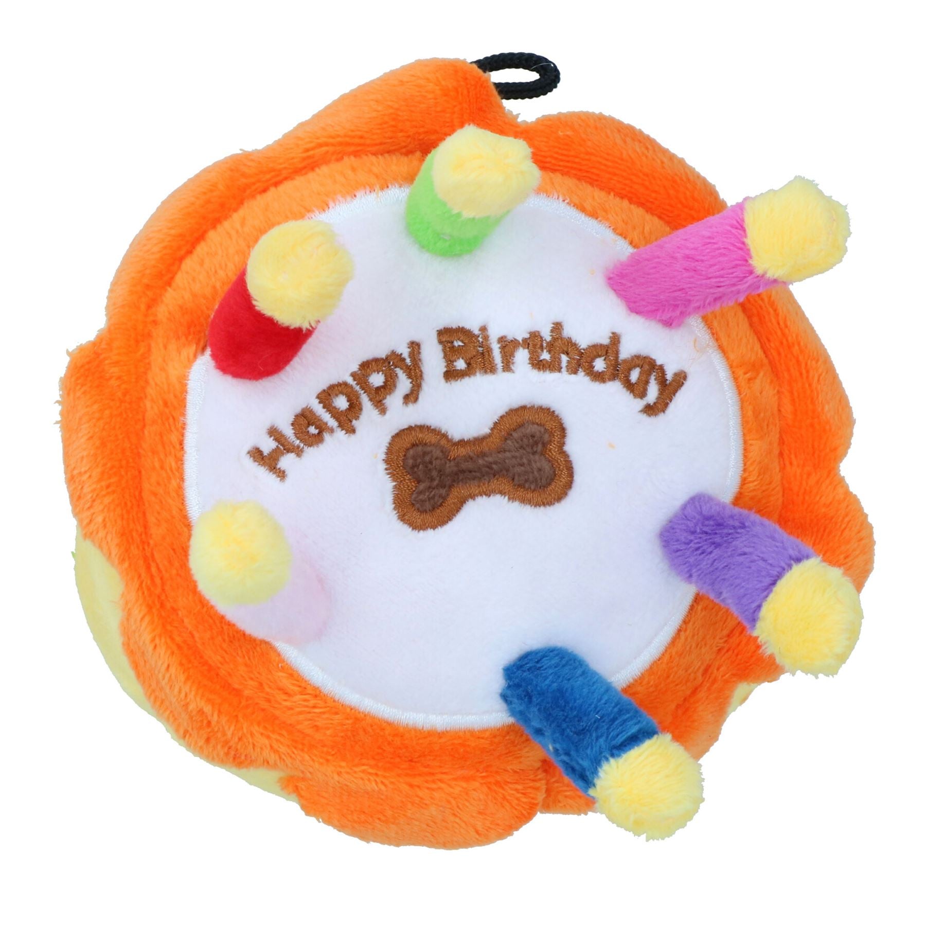Jouet en peluche super doux et couineur pour petit gâteau d'anniversaire pour chien et chiot, cadeau d'anniversaire