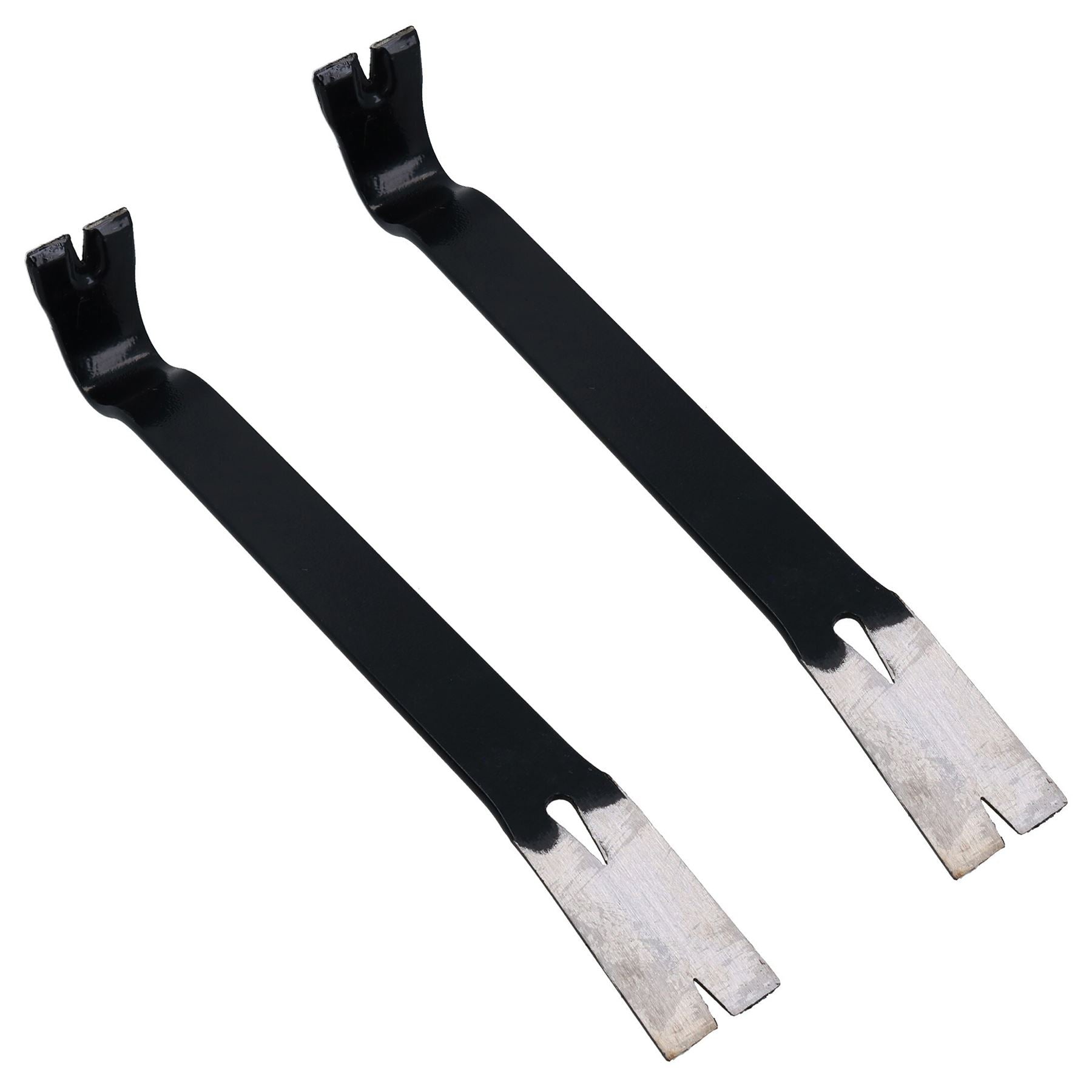 15" Flachnagel-Stemmeisen, Universalabzieher, Brecheisenhebel mit Schlitzen zum Entfernen von Nägeln, 2 Stück