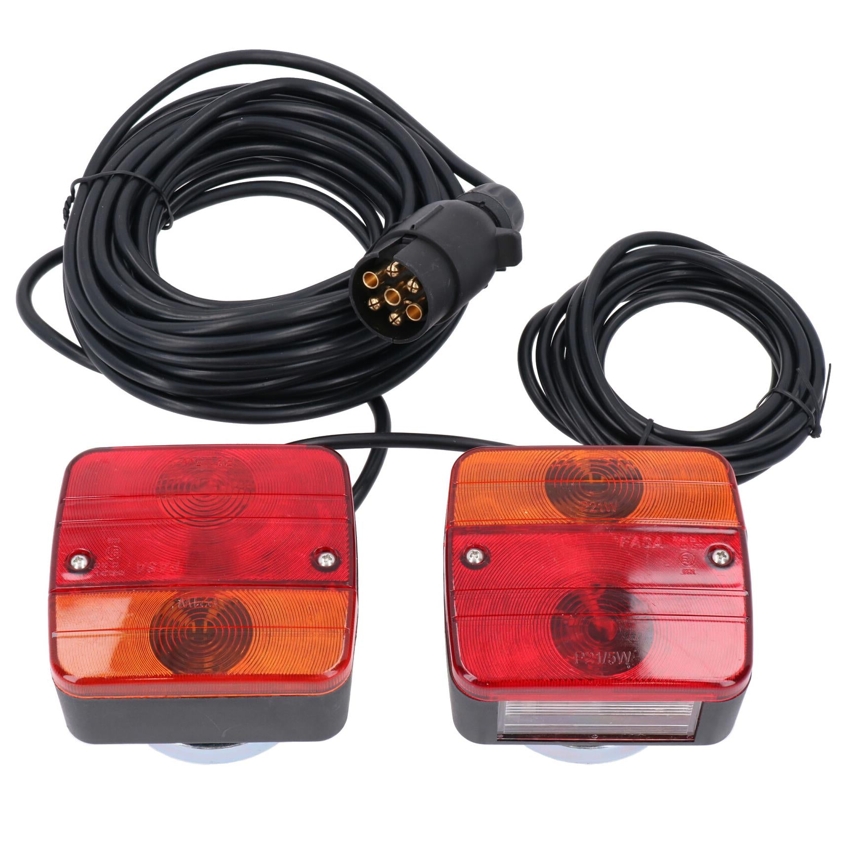 Magnetische Beleuchtungstafel für Anhänger oder Caravan / Abschleppleuchten fürs Auto, 10 m Kabel, TR086