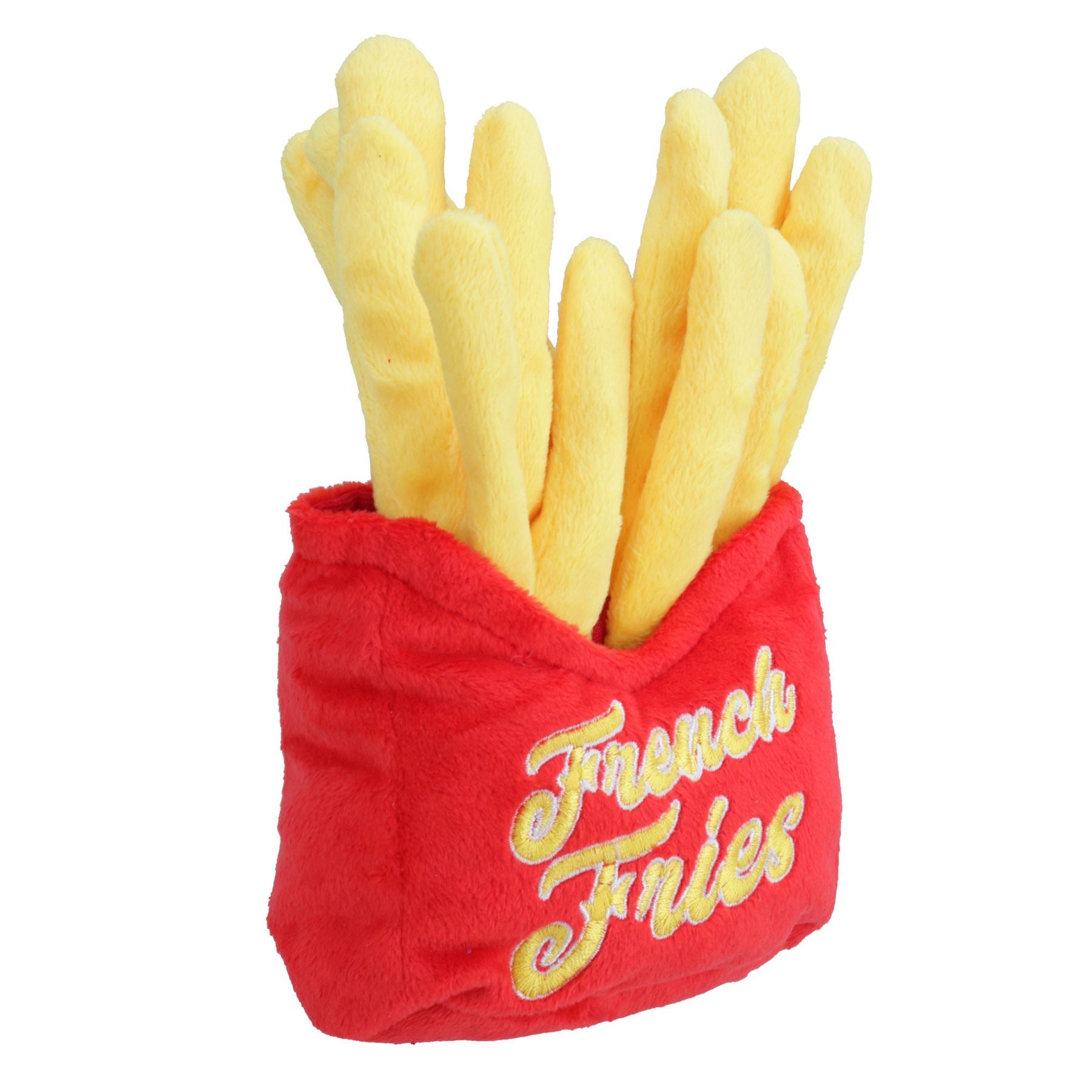 Cadeau pour chiot et chien Frites Nourriture Thème Peluche douce Jouet couineur Cadeau
