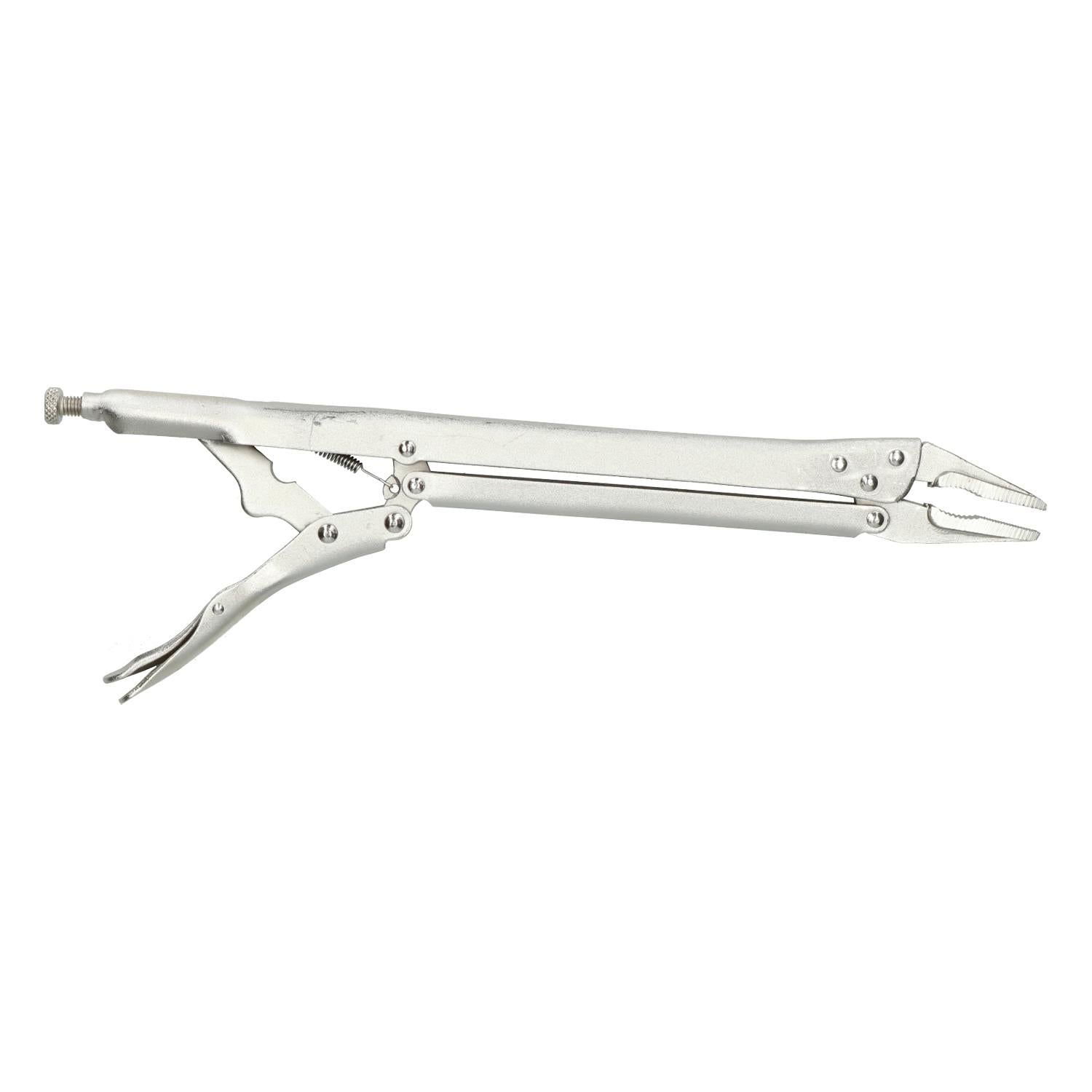 Pince-étau à bec extra long Poignées pour taupes Entièrement réglable Longueur totale 15"