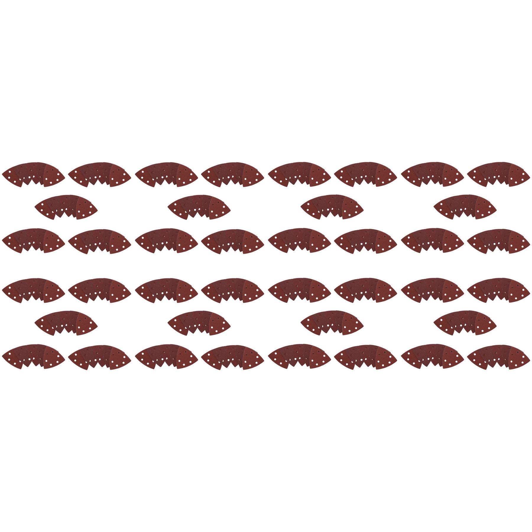 Lot de 200 disques abrasifs de ponçage Delta à crochets et boucles, 93 mm, triangle, grain 80, moyen