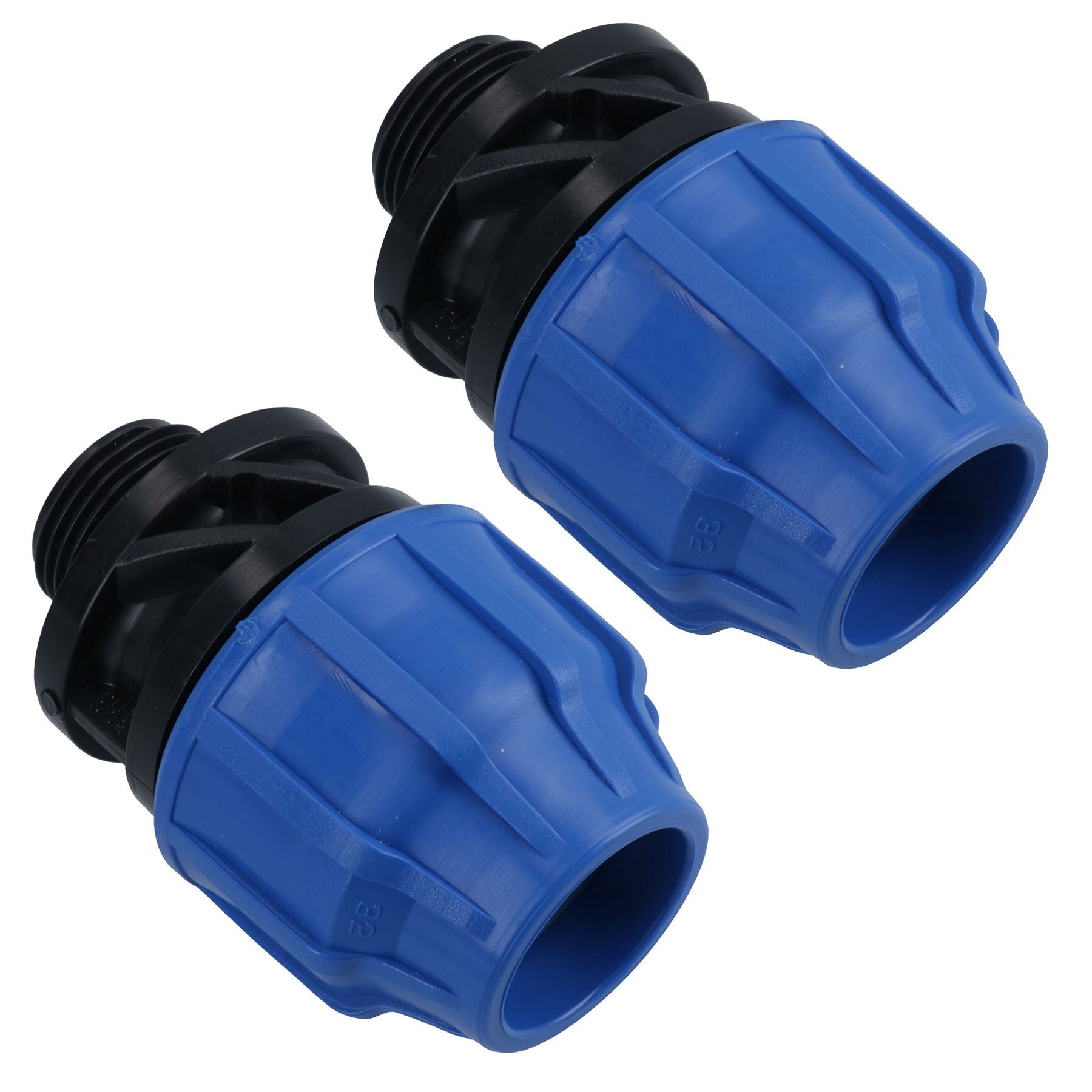 Raccord de compression pour adaptateur mâle MDPE 32 mm x 1" pour tuyau d'eau PN16
