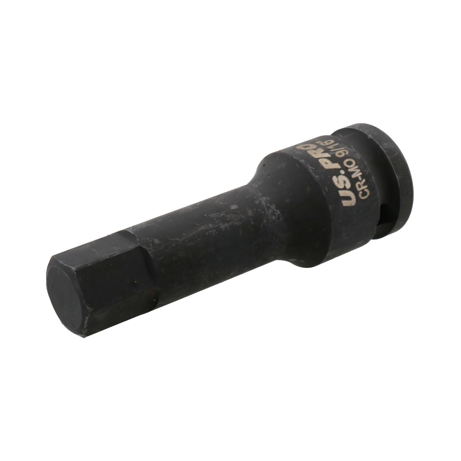 9/16 Zoll Deep Impact Sechskant-Bit-Stecknuss, 1/2 Zoll Antrieb, 76 mm Länge, Chrom-Molybdän-Stahl