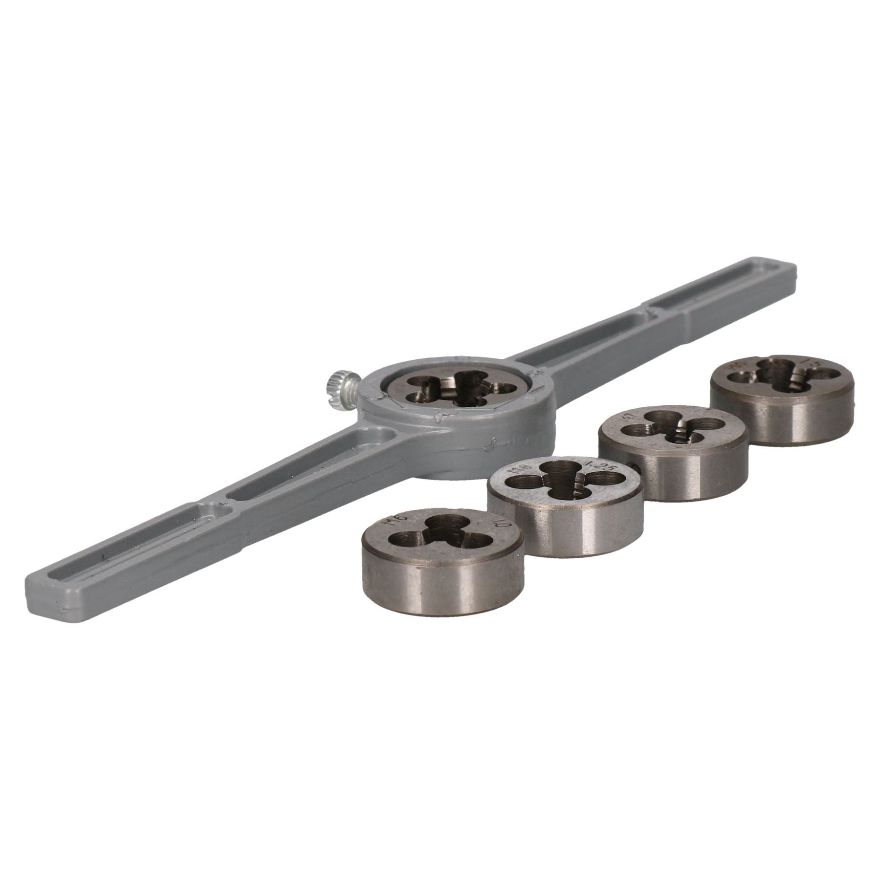 Jeu de 6 matrices métriques avec support/clé Kit de réparation de filetage M6 - M12 TE577