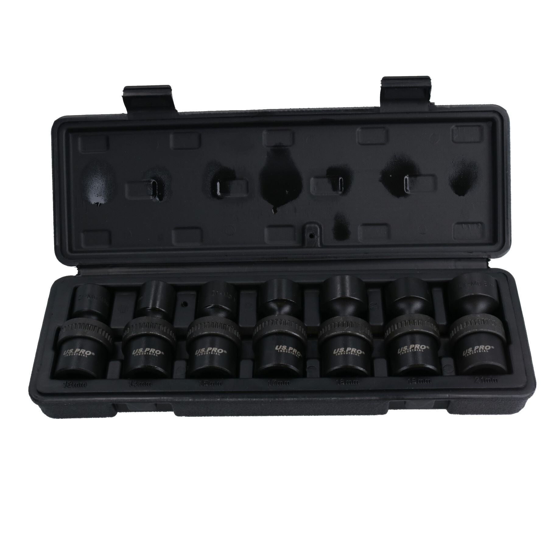 Douilles à chocs pivotantes et peu profondes métriques à entraînement de 1/2 po 13 – 21 mm 7 pièces 6 pans
