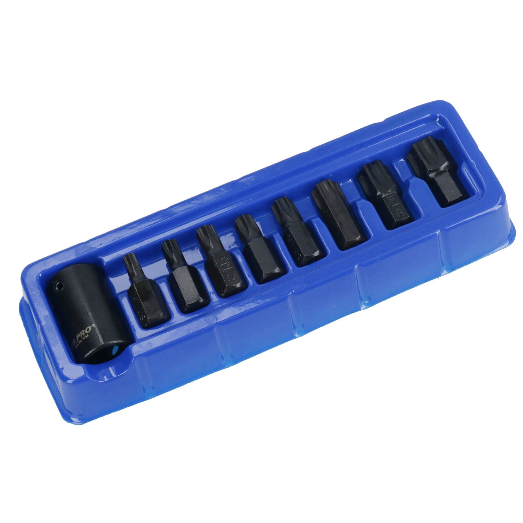 Douilles à embouts mâles Torx Star Impact avec porte-embouts 1/2 po T30 – T70, ensemble de 9 pièces