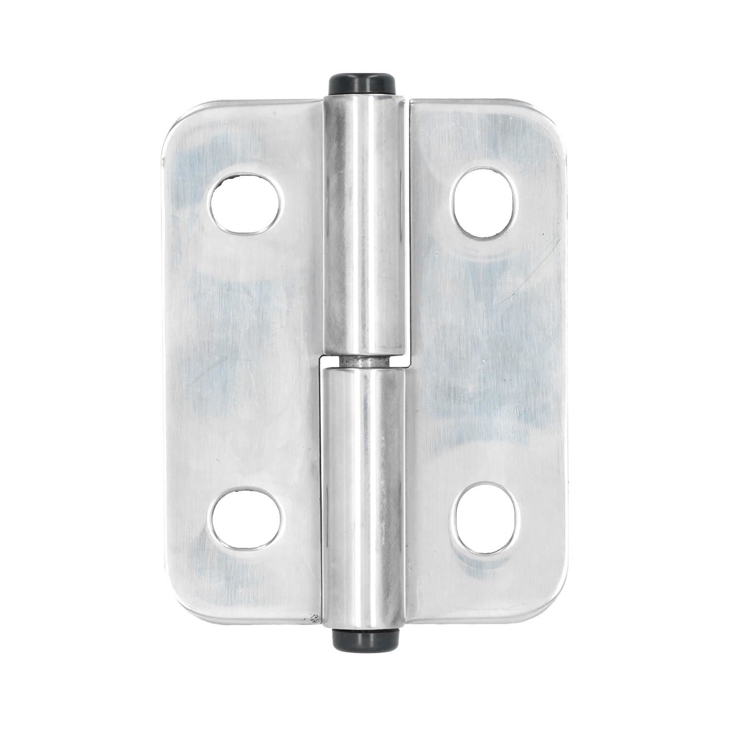 Charnière à battant relevable en acier inoxydable droite 76 x 100 mm pour trappe de porte robuste