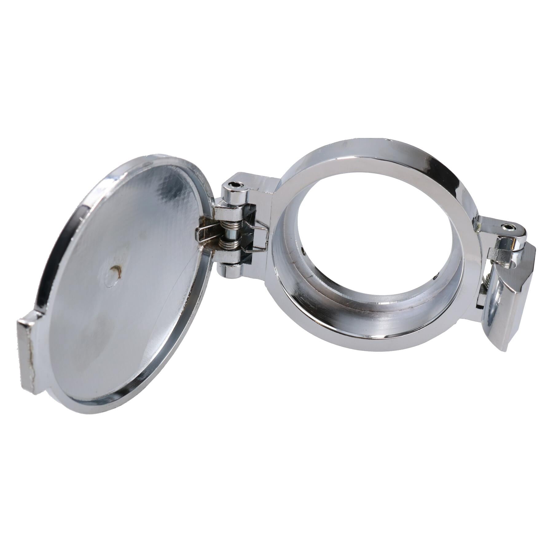 Bouchon de réservoir de carburant à ressort classique de style Aston Couvercle de remplissage d'essence chromé