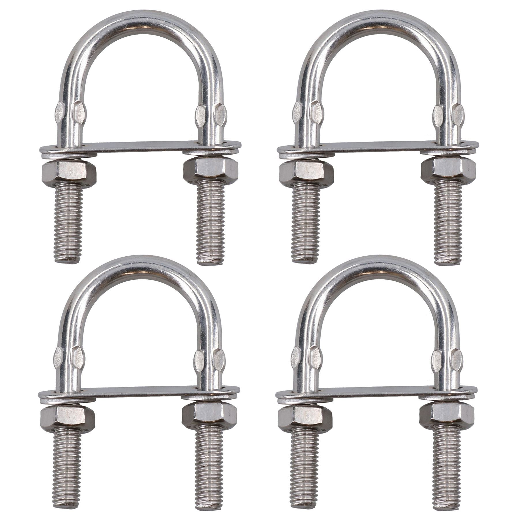 Boulons en U / Boulons en N M10 40 mm x 82 mm en acier inoxydable de qualité marine pour remorque de bateau