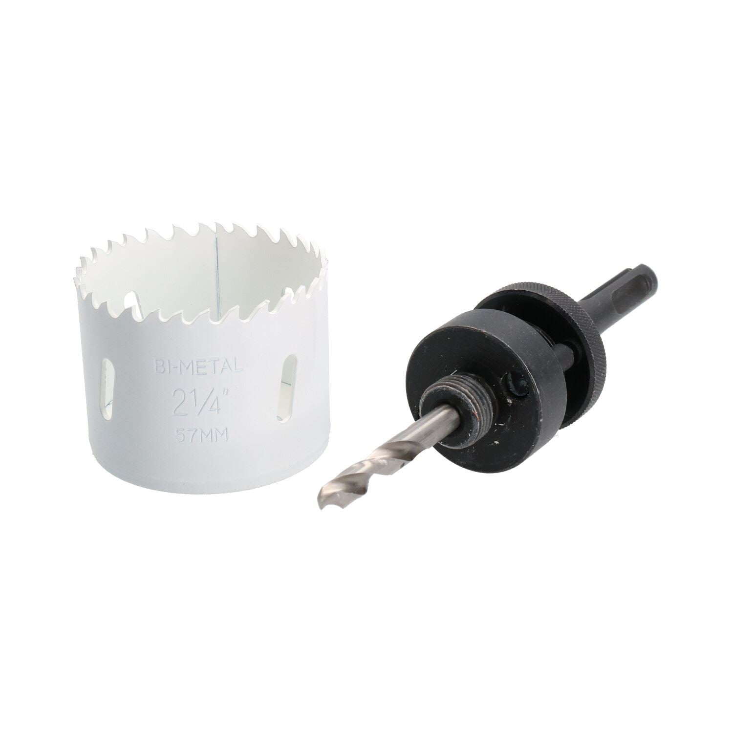 SDS-Plus-Dorndornaufsatz, komplett mit HSS-Lochsäge, 32 mm – 152 mm