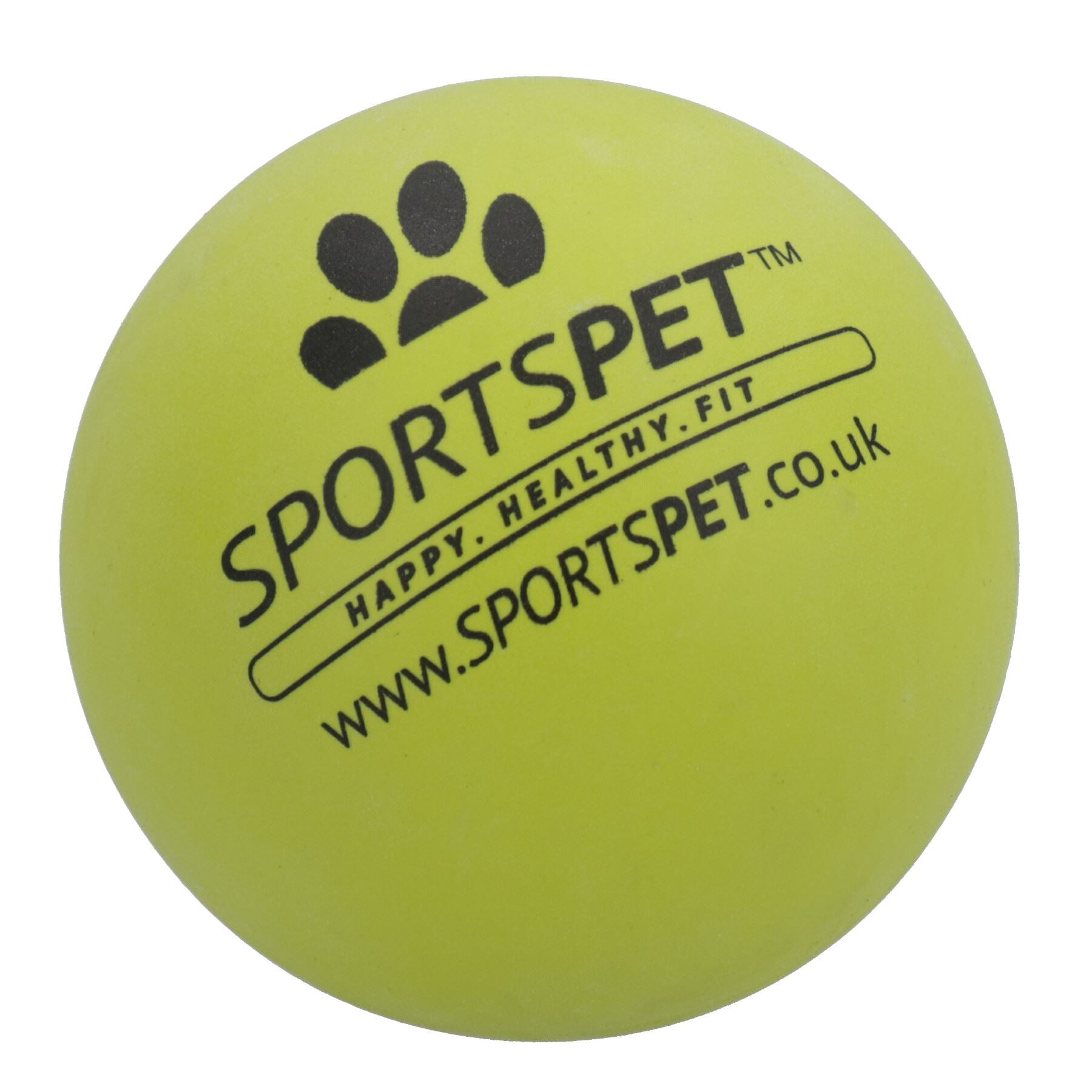 Lot de 3 balles phosphorescentes en caoutchouc non toxique pour chien