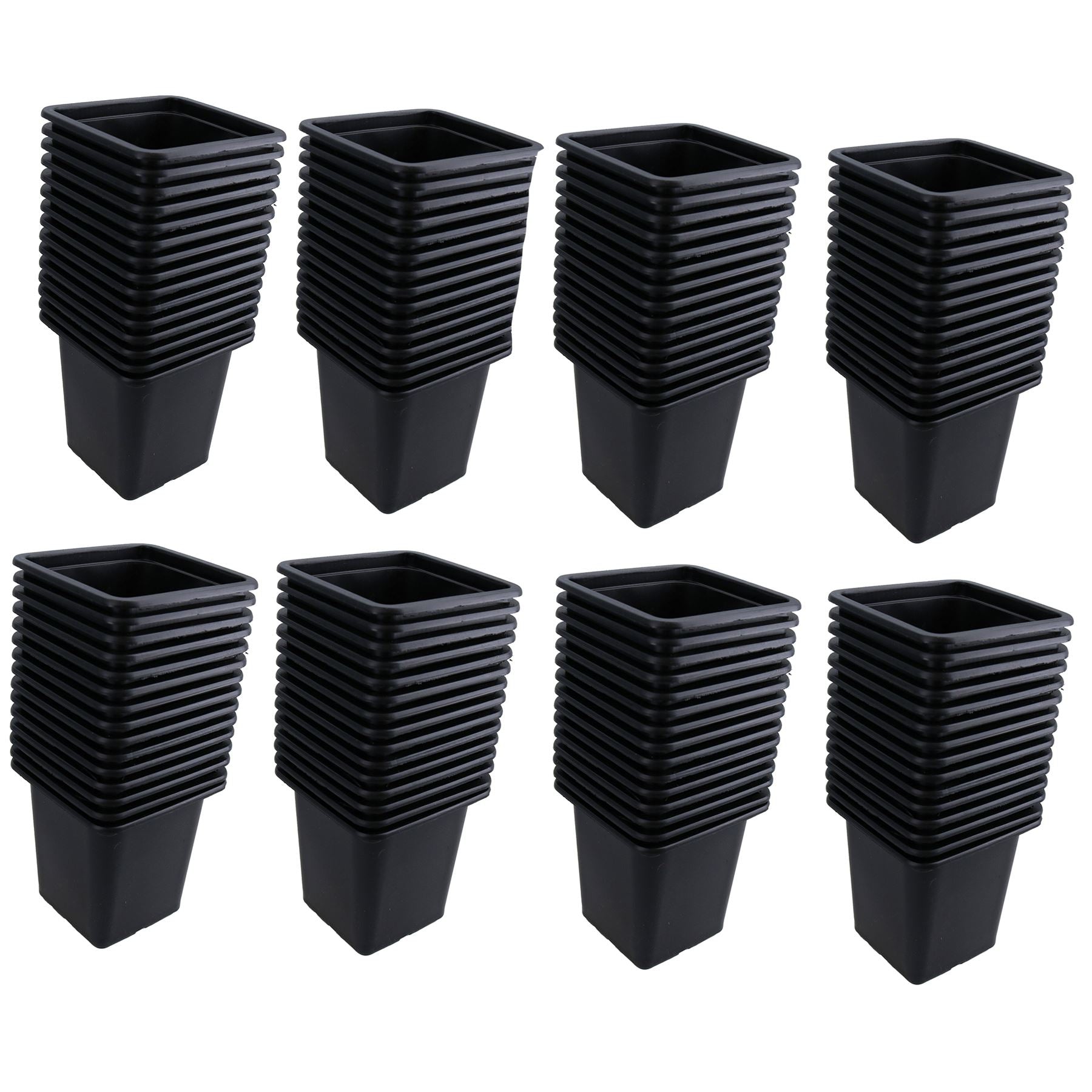 Mini pots de graines de fleurs en plastique pour plantes, pots de 7 cm, plateaux de jardin carrés, semis de graines