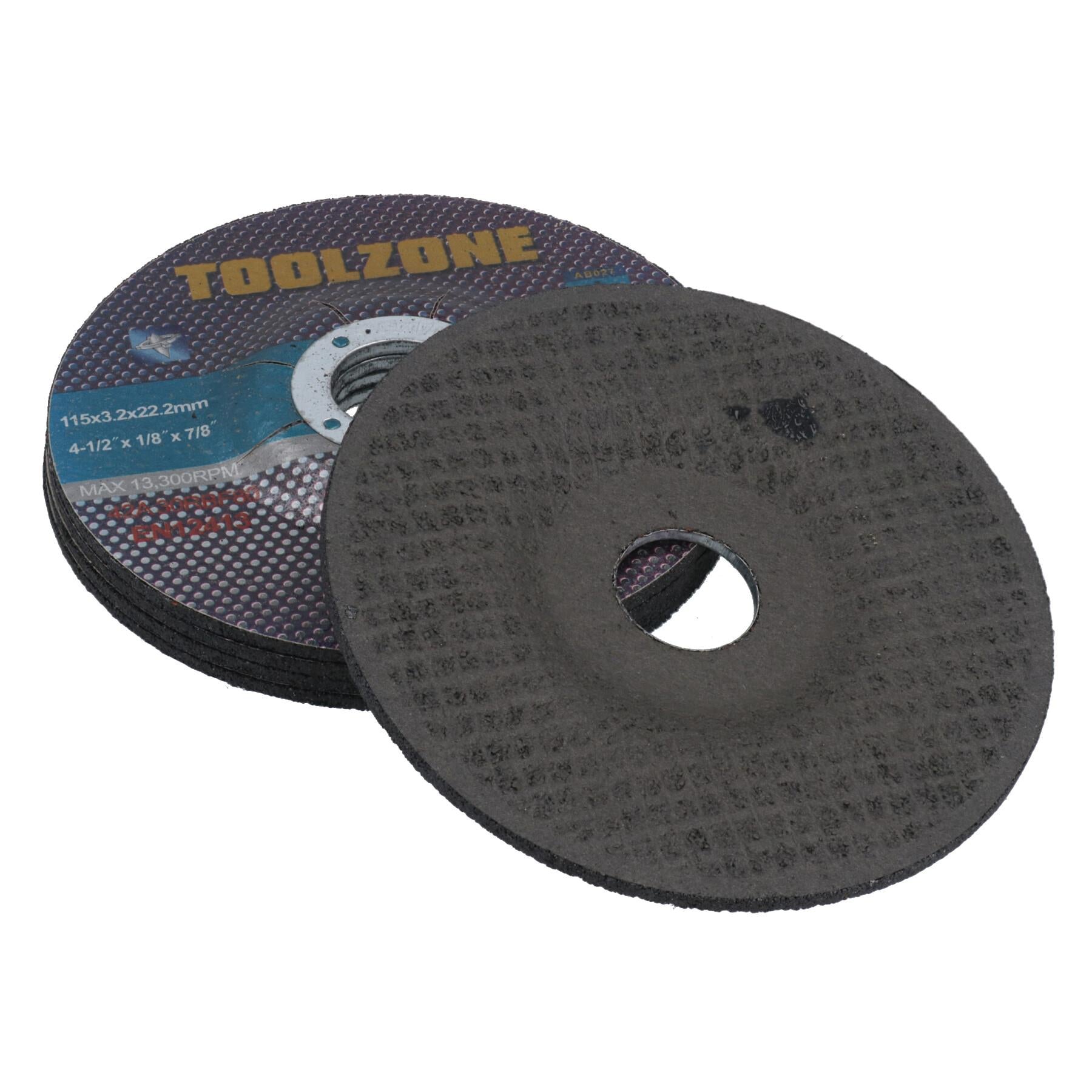 Metallschneiden, Schleifen, 115 mm / 4-1/2 Zoll. Winkelschleifscheiben für Stahl