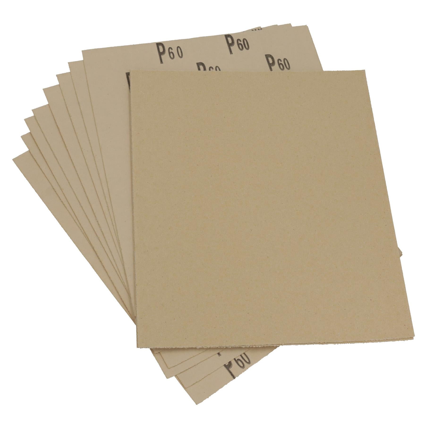 20pc verschiedene Schleifpapier Schleifblätter für Metall Holz Kunststoff grob 60 Grit
