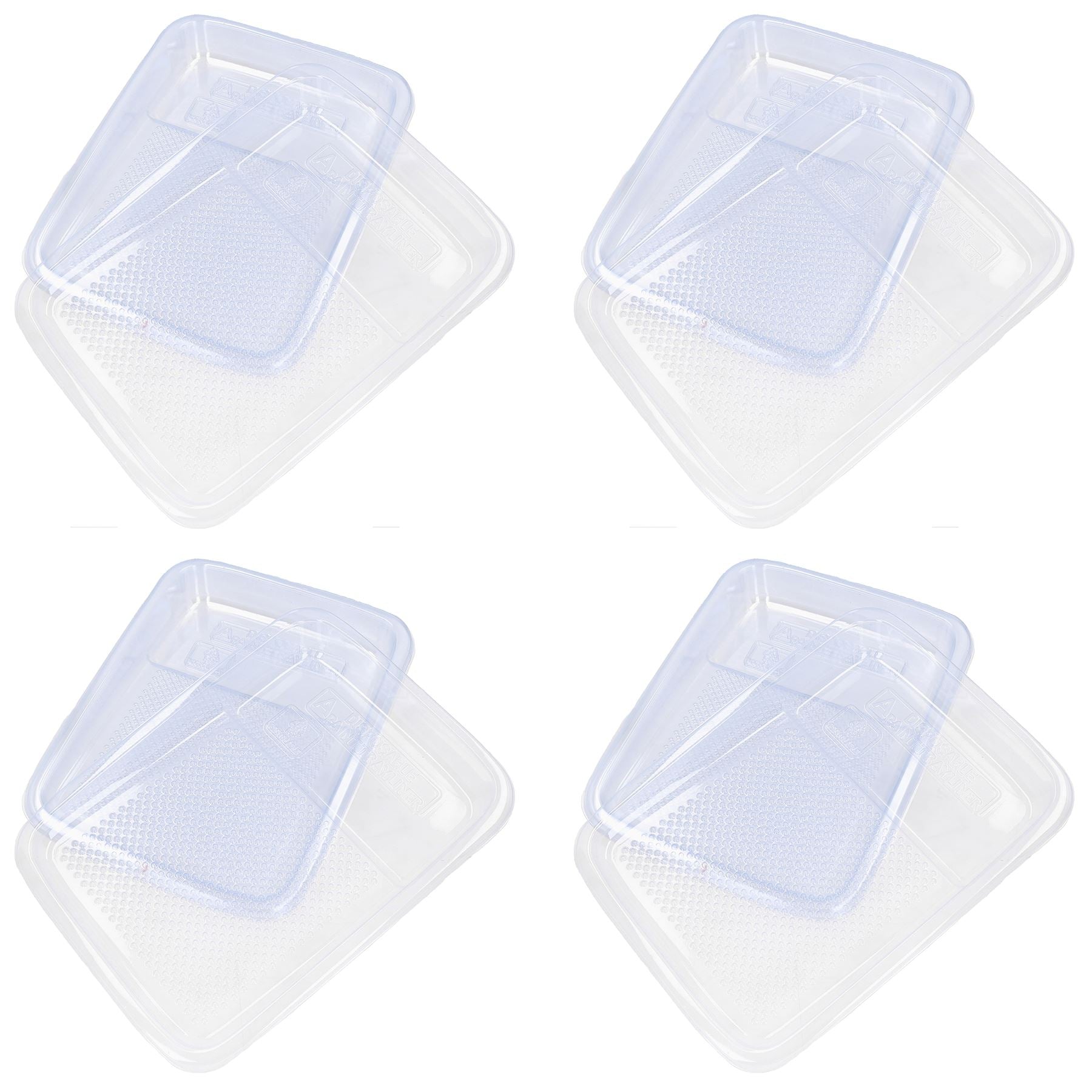 Doublures de plateaux à rouleaux jetables en plastique transparent pour plateaux à rouleaux de 230 mm / 9 po