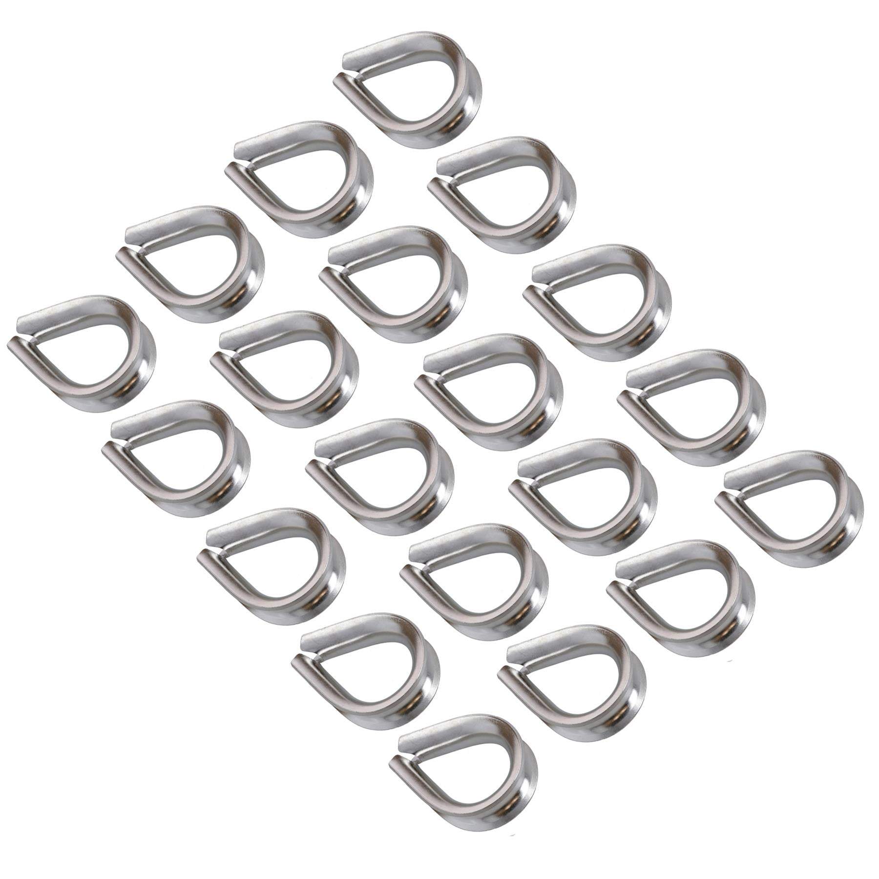 Rope Splice Thimble for 10mm Rope & Wire Spliced Boat Thimbles 316 Marine A4