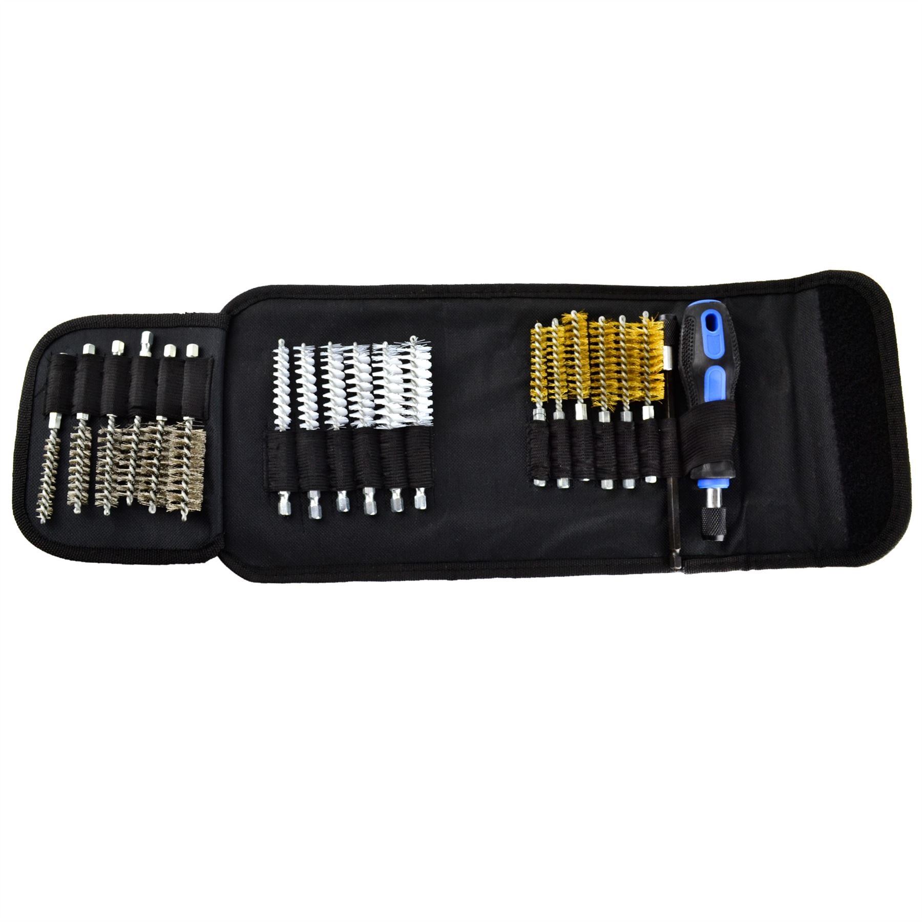 Ensemble de brosses métalliques de détail, mini brosses de nettoyage métalliques, nettoyeur de tuyaux 20 pièces SIL239
