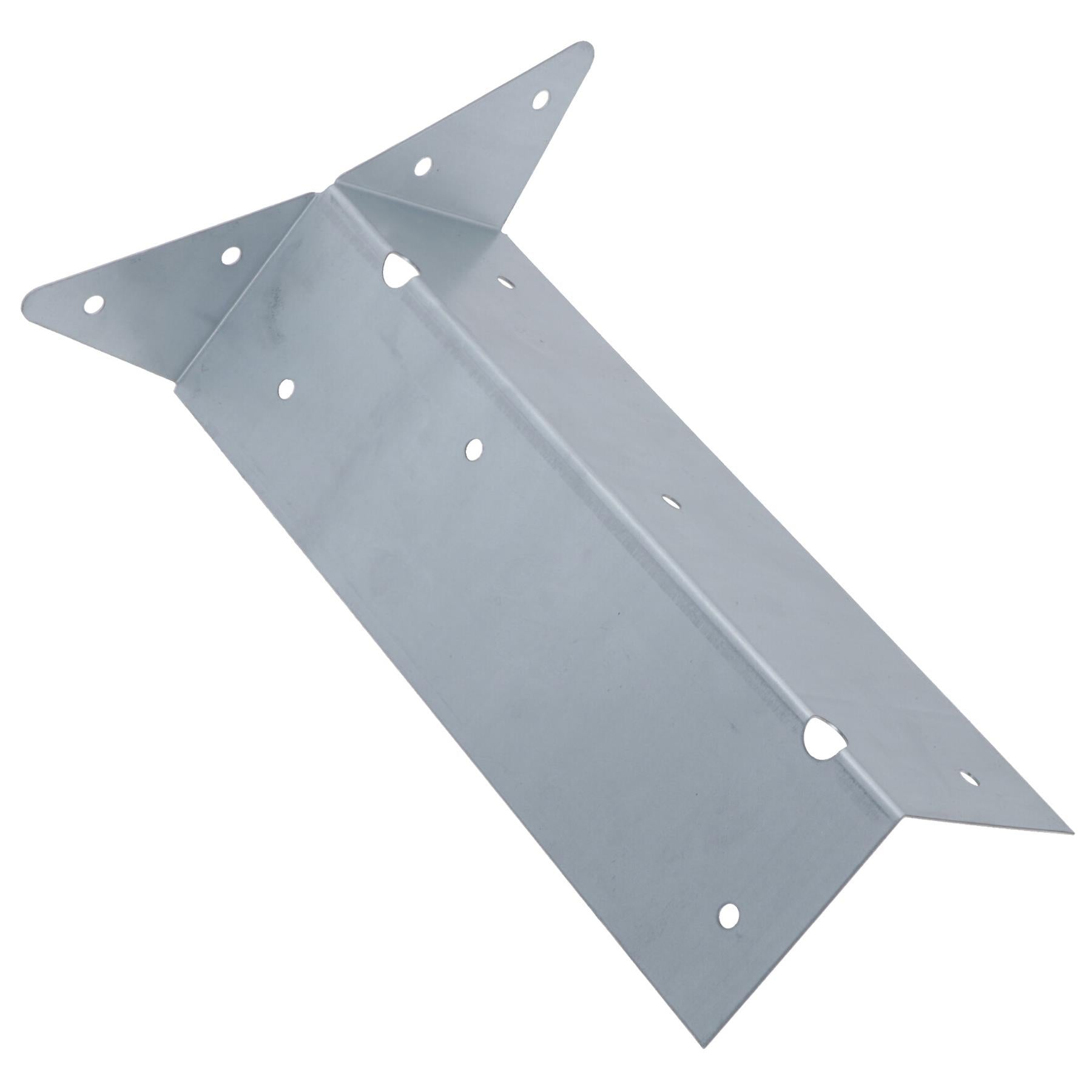 Arris Rail Bracket Fence Post Support Galvanised 100mm, 225mm or 300mm