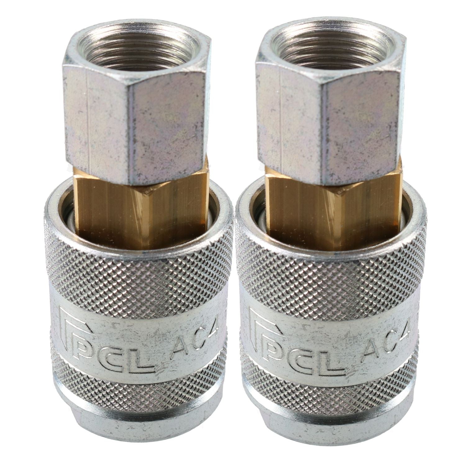 PCL 60 Serie Buchsenkupplung Luftanschlussschlauch 3/8" BSP Innengewinde AC4EF x 2