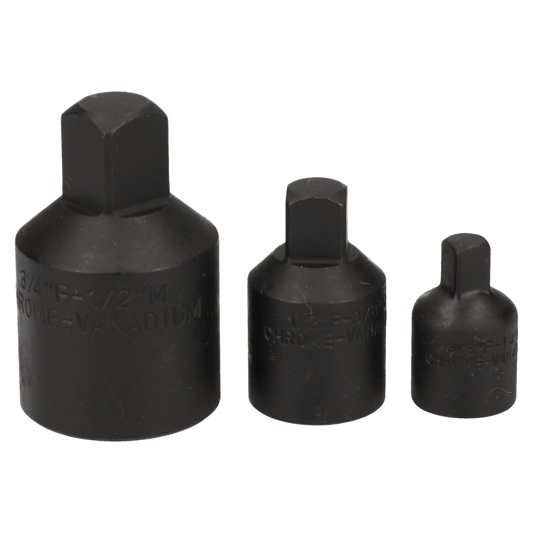 Socket Adapter Adaptor Impact Reducer Ratchet Set 3pc 3/4" - 1/4" Step Down