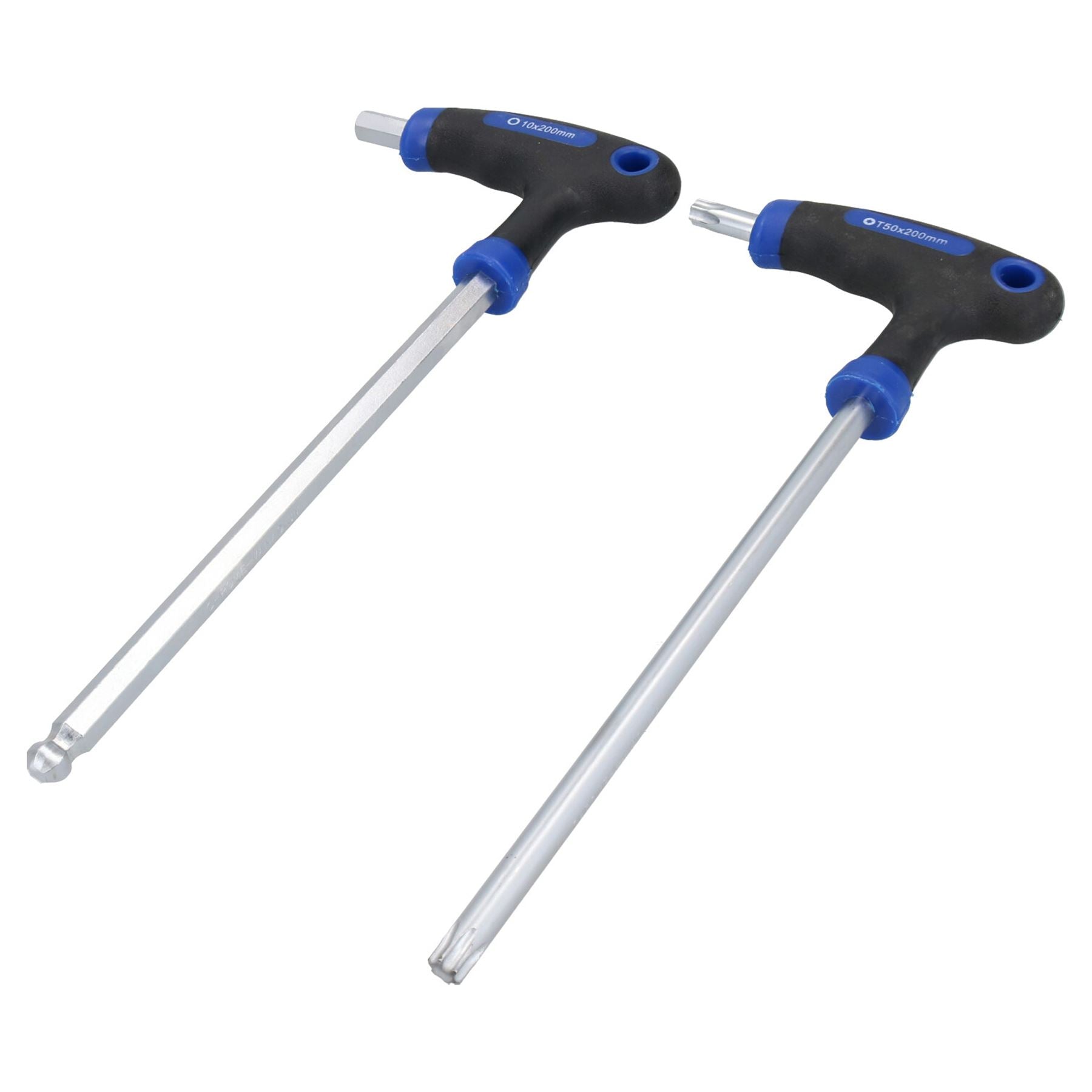 Metrischer Inbusschlüssel + Torx-Stern-T-Stangensätze 2 – 10 mm T10 – T50, 18-tlg.