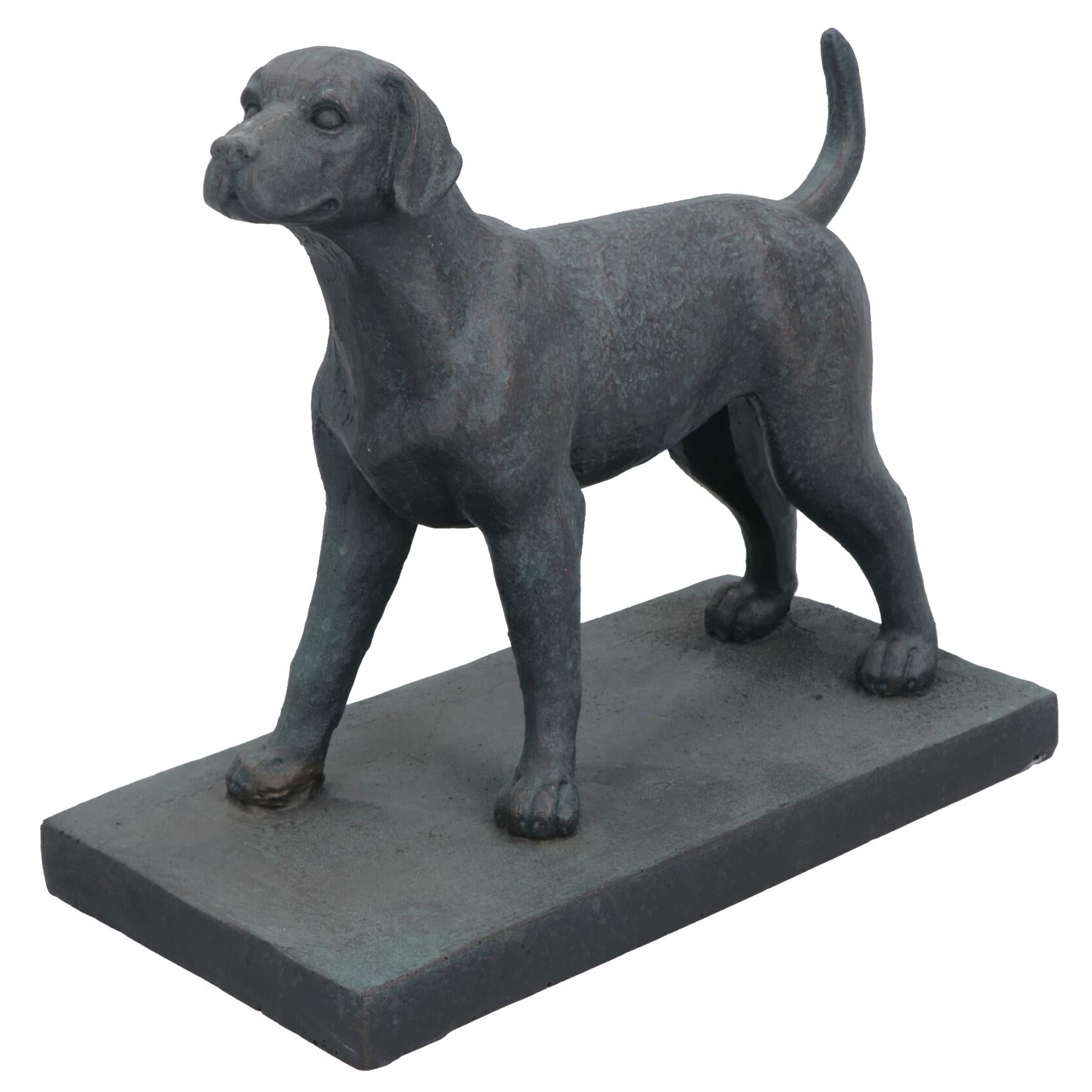 Dog Bookends Labrador Ornament Figurine Cast Iron Book Ends Stand Holder