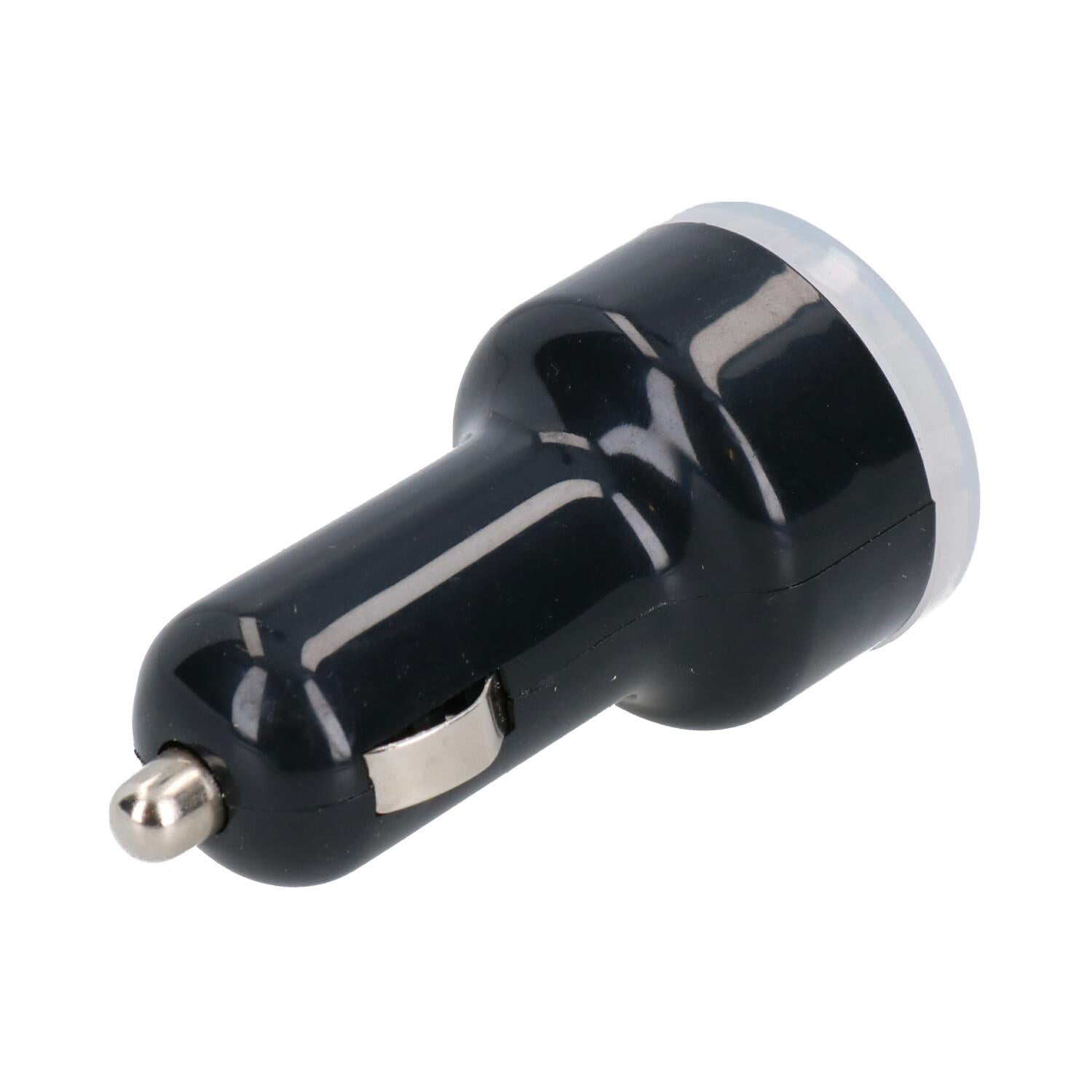 Adaptateur de chargeur de voiture USB 2 ports répartiteur pour câble de chargeur adaptateur de téléphone noir