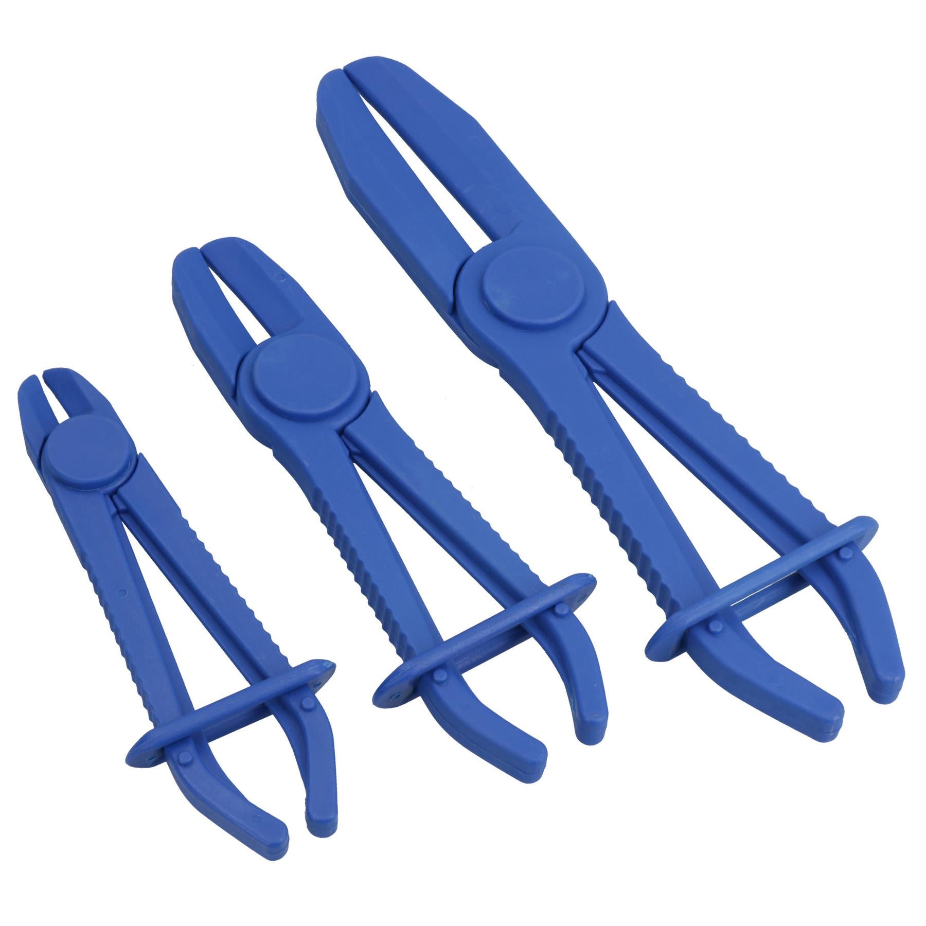 Schlauchschellen-Set, Bremsleitungs-Flüssigkeitsklemmen, Feststellzange, 3-tlg.