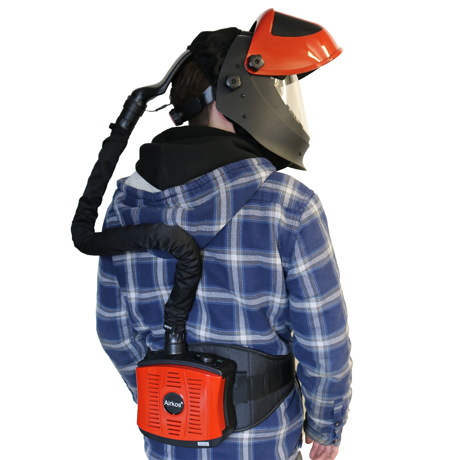 Airfed Auto Darking Schweiß- und Schleif-Klappmaske Helmsystem Weltek