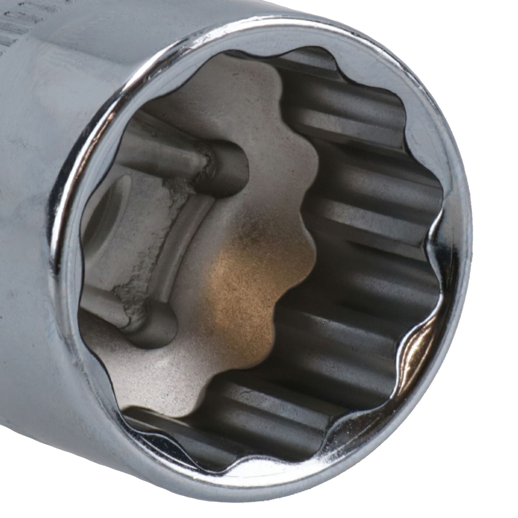 1/2in Drive Shallow Metric MM Socket 12 Sided Bi-Hex with Knurled Ring